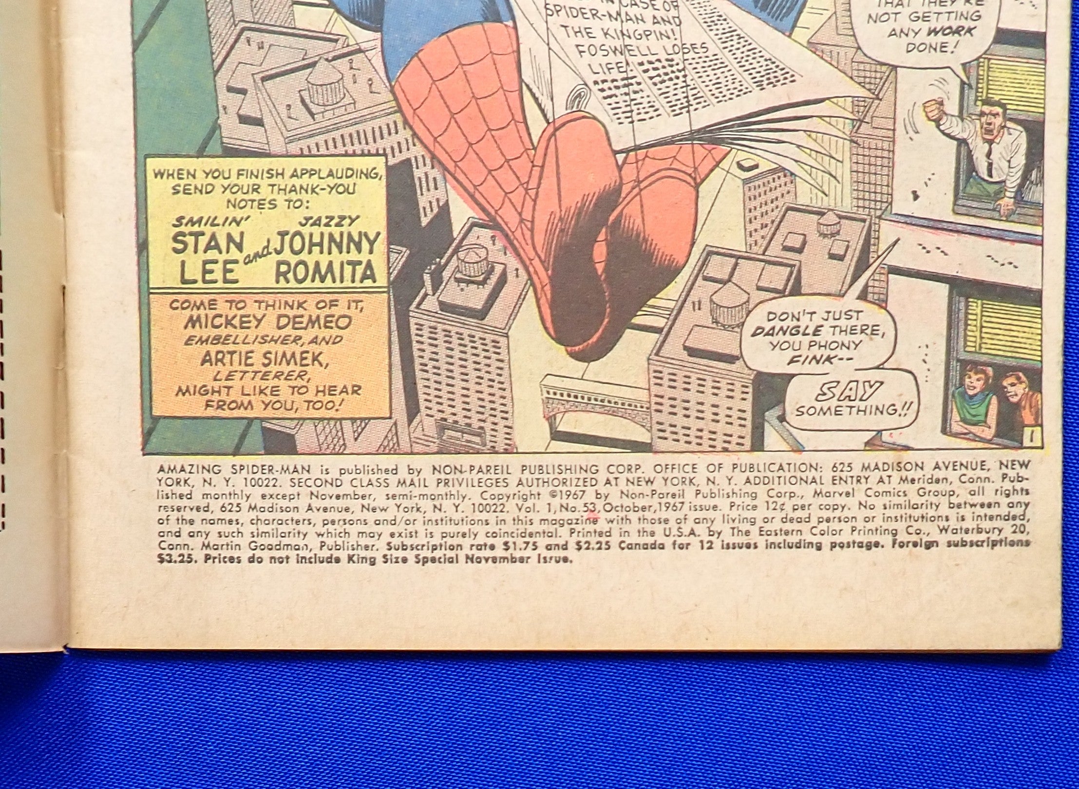 Amazing Spider-Man #53 (1967) - VG/FN- (5.0-5.5) - Silver Age Issue