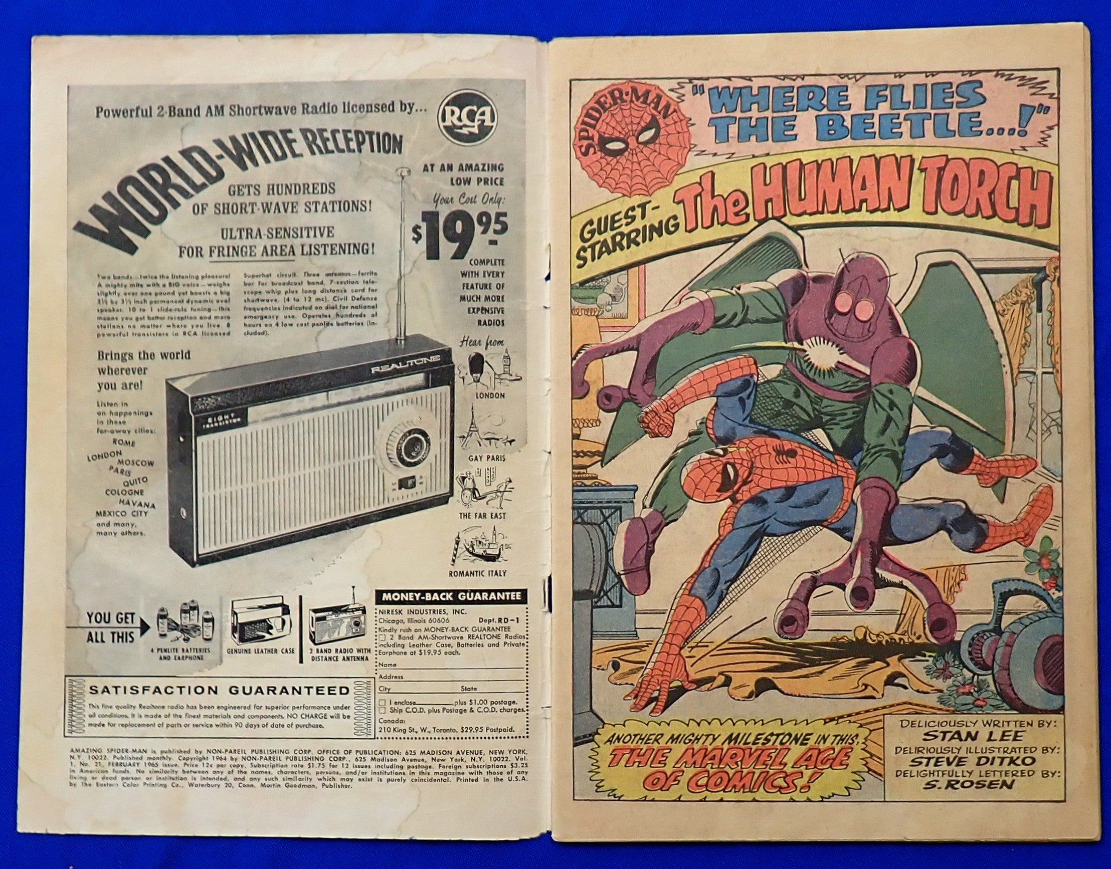 Amazing Spider-Man #21 (1965) - GD- (1.8) - 2nd App. of Beetle