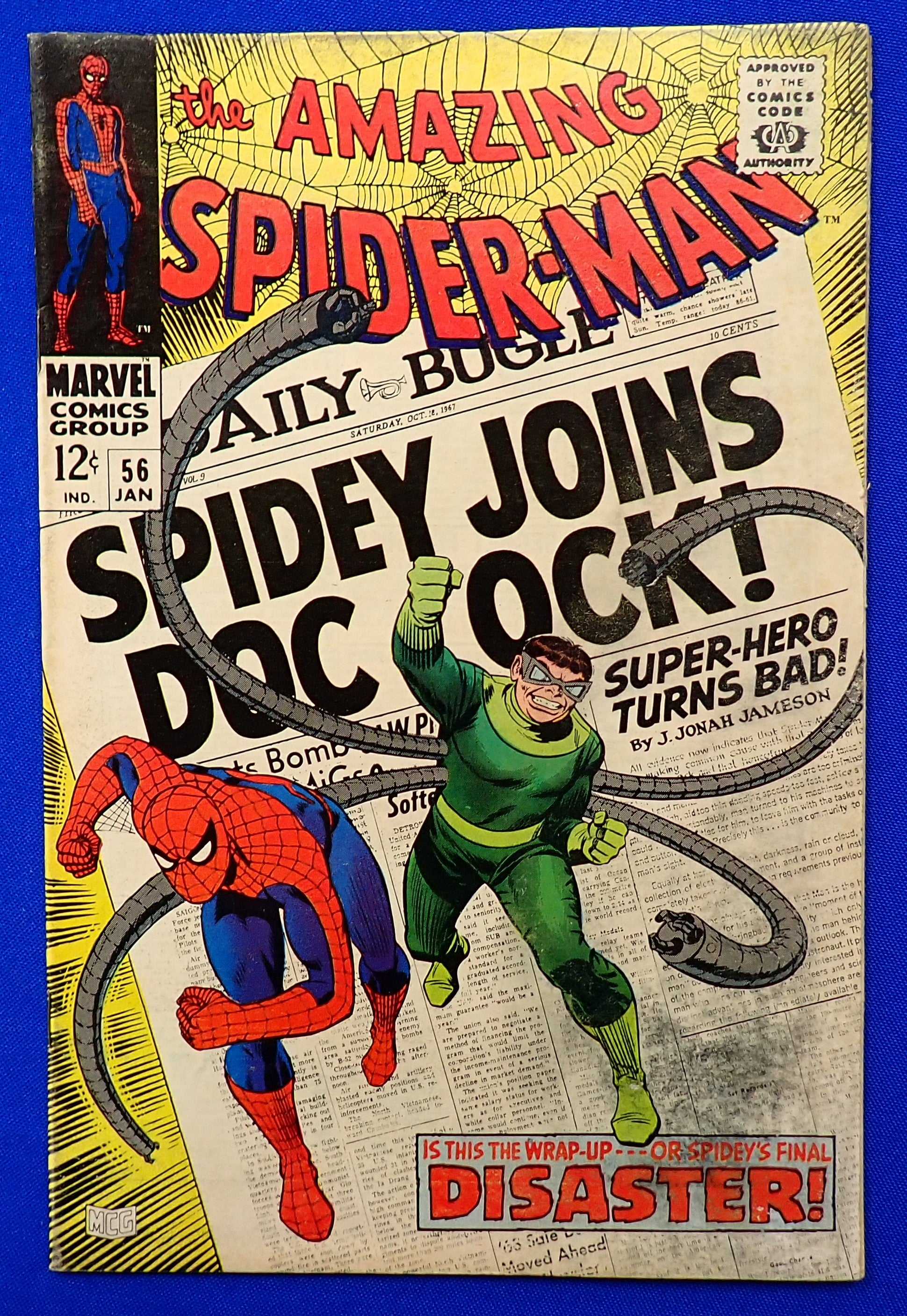 Amazing Spider-Man #56 (1967) - VG/FN (5.0) - 1st App. Captain George Stacy
