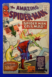 Amazing Spider-Man #24 (1965) - GD- (1.8-2.0) - Mysterio App. in Disguise
