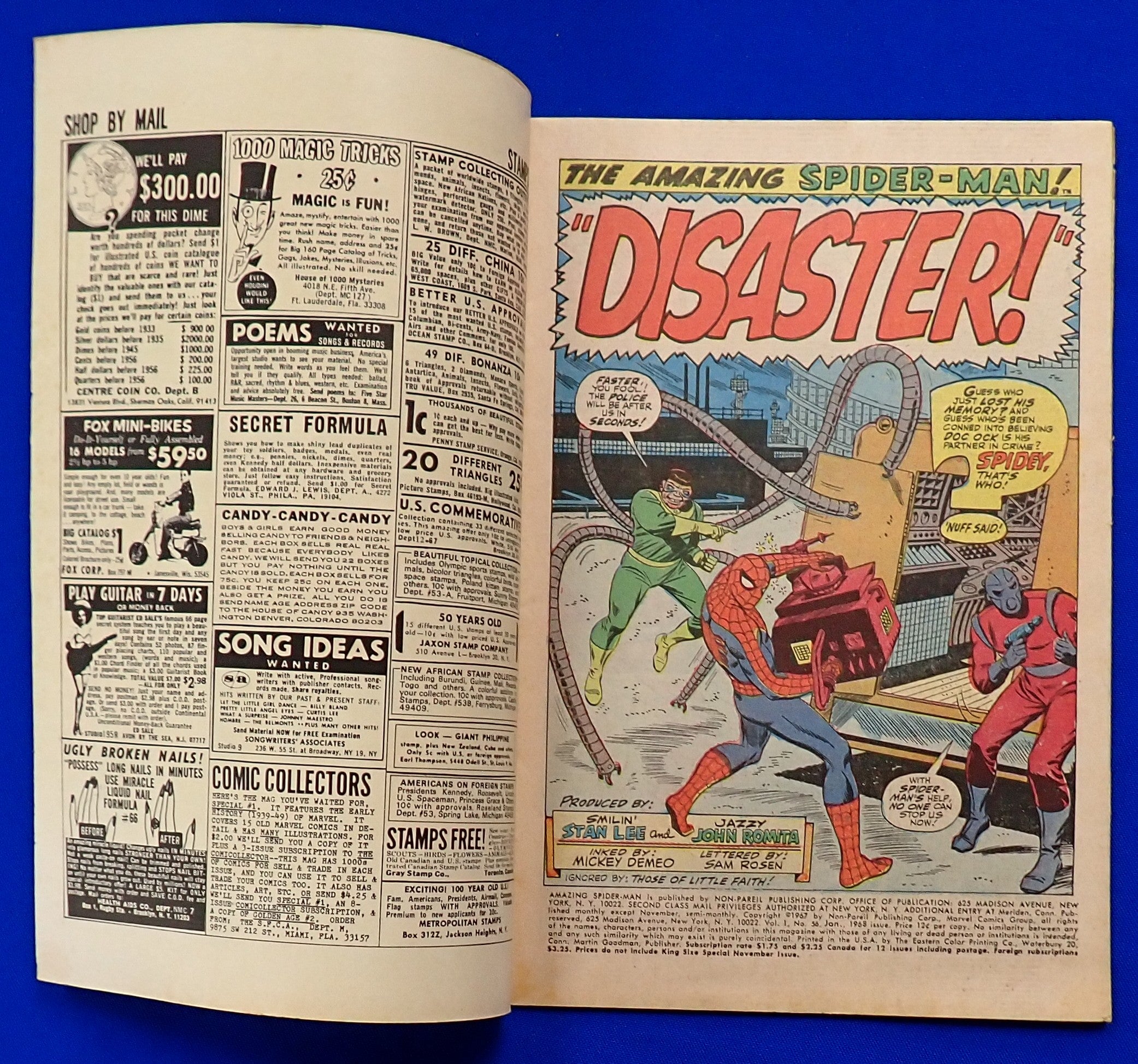 Amazing Spider-Man #56 (1967) - VG/FN (5.0) - 1st App. Captain George Stacy