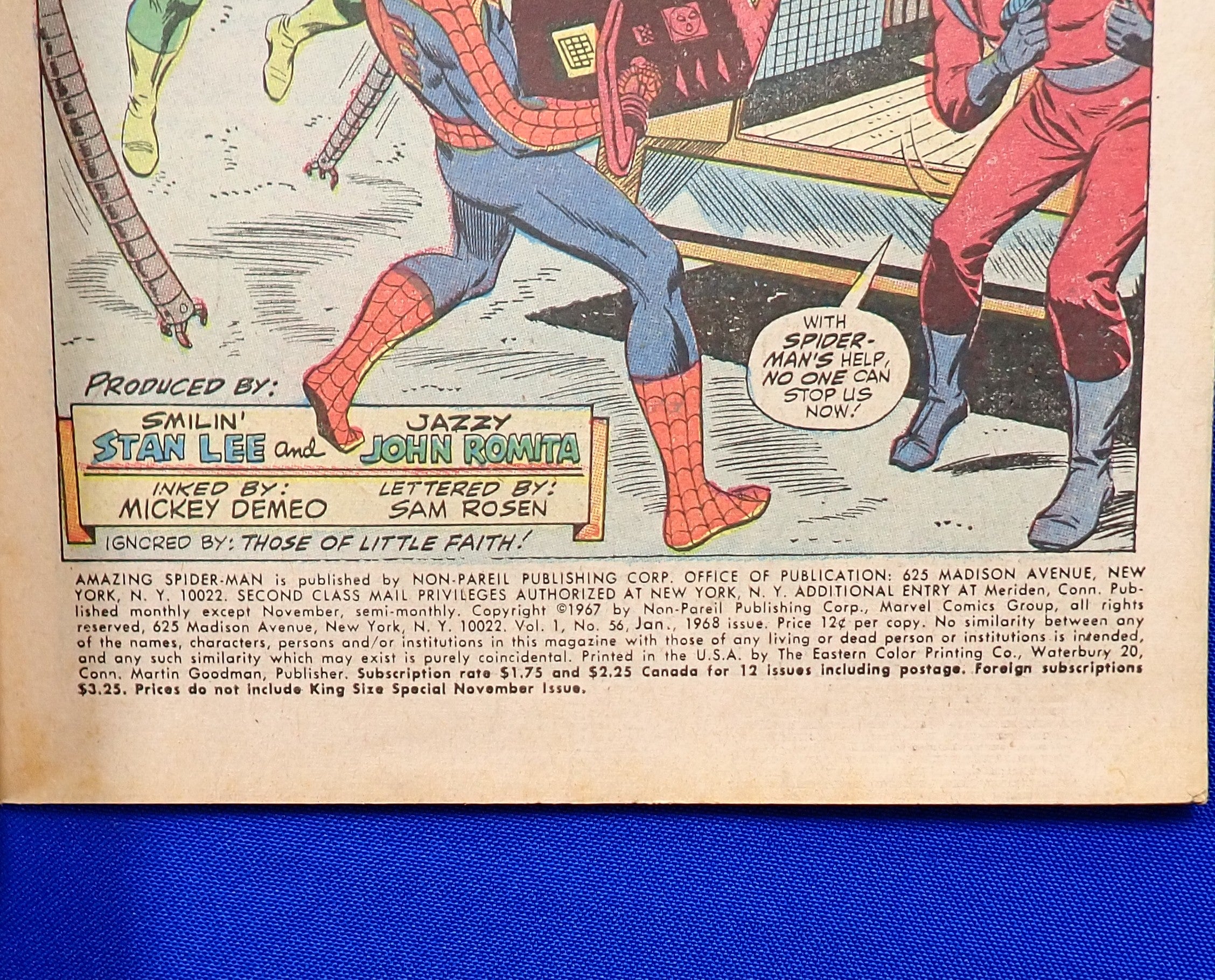 Amazing Spider-Man #56 (1967) - VG/FN (5.0) - 1st App. Captain George Stacy