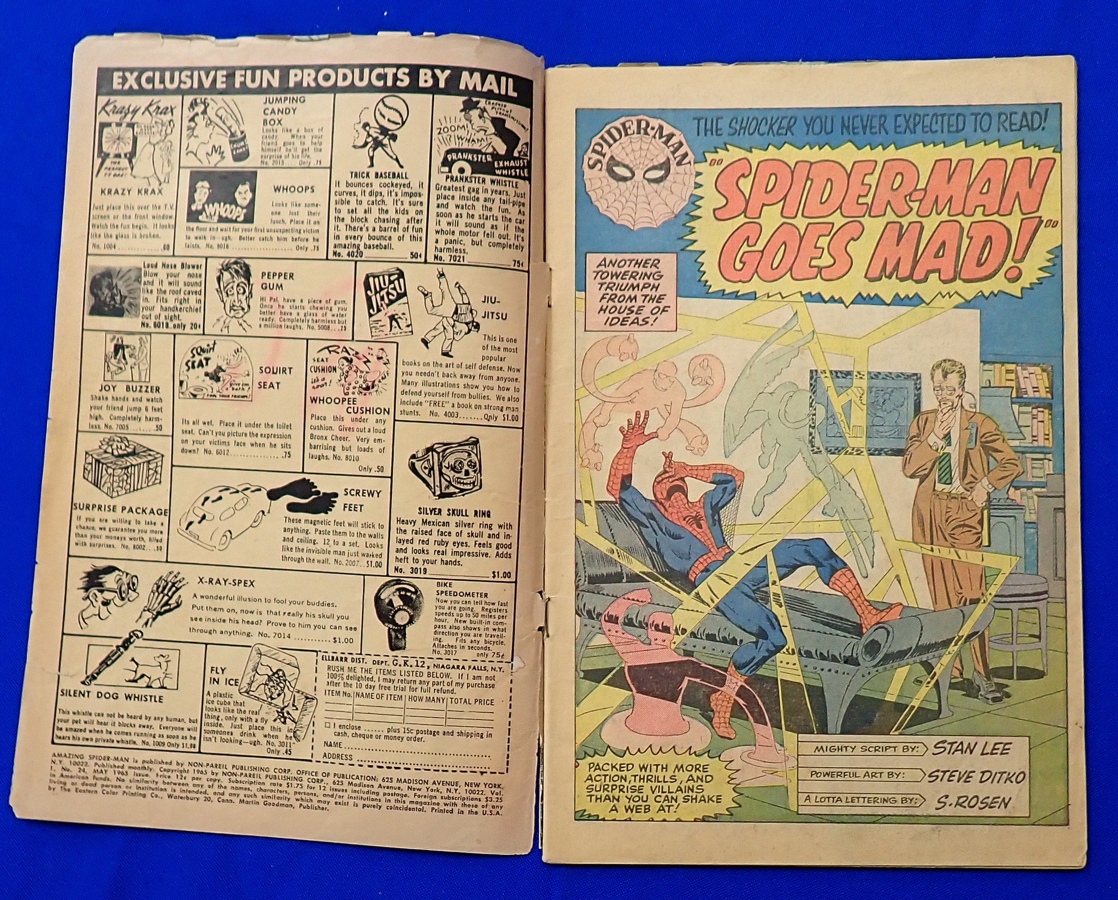 Amazing Spider-Man #24 (1965) - GD- (1.8-2.0) - Mysterio App. in Disguise