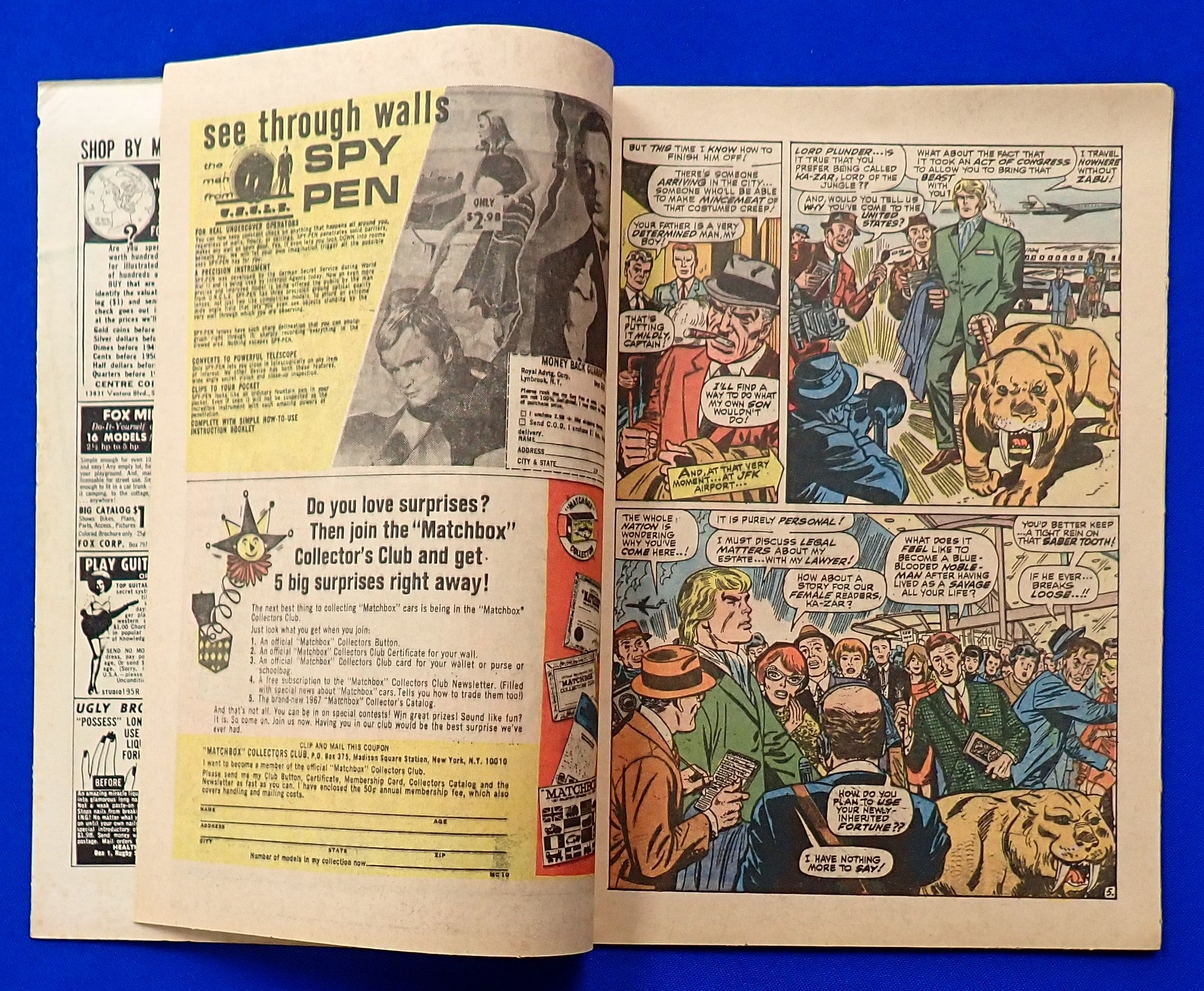 Amazing Spider-Man #57 (1968) - VG+ (4.0) - 1st Meeting: Spider-Man & Ka-Zar