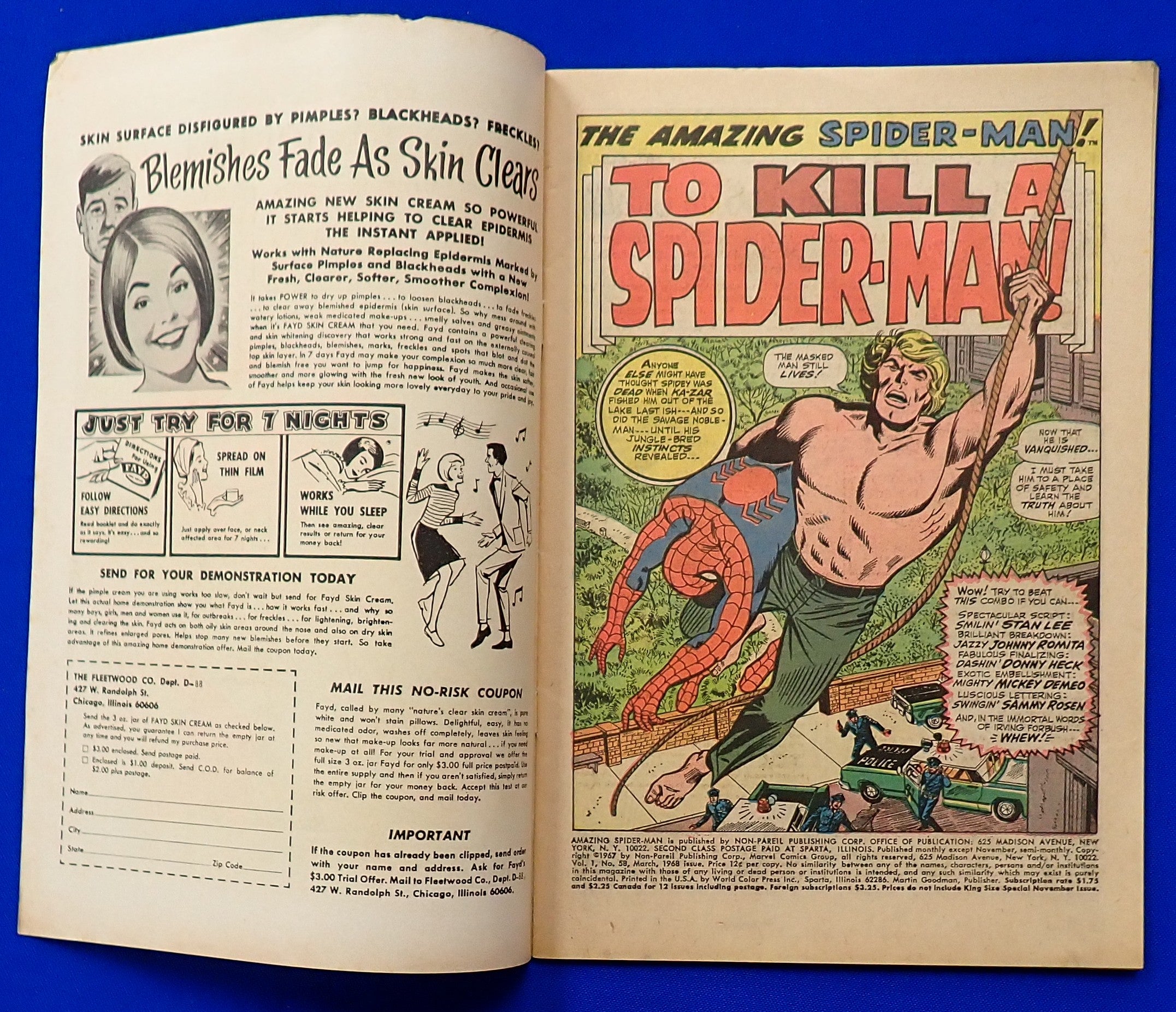 Amazing Spider-Man #58 (1968) - VG/FN- (5.0-5.5) - Silver Age Issue