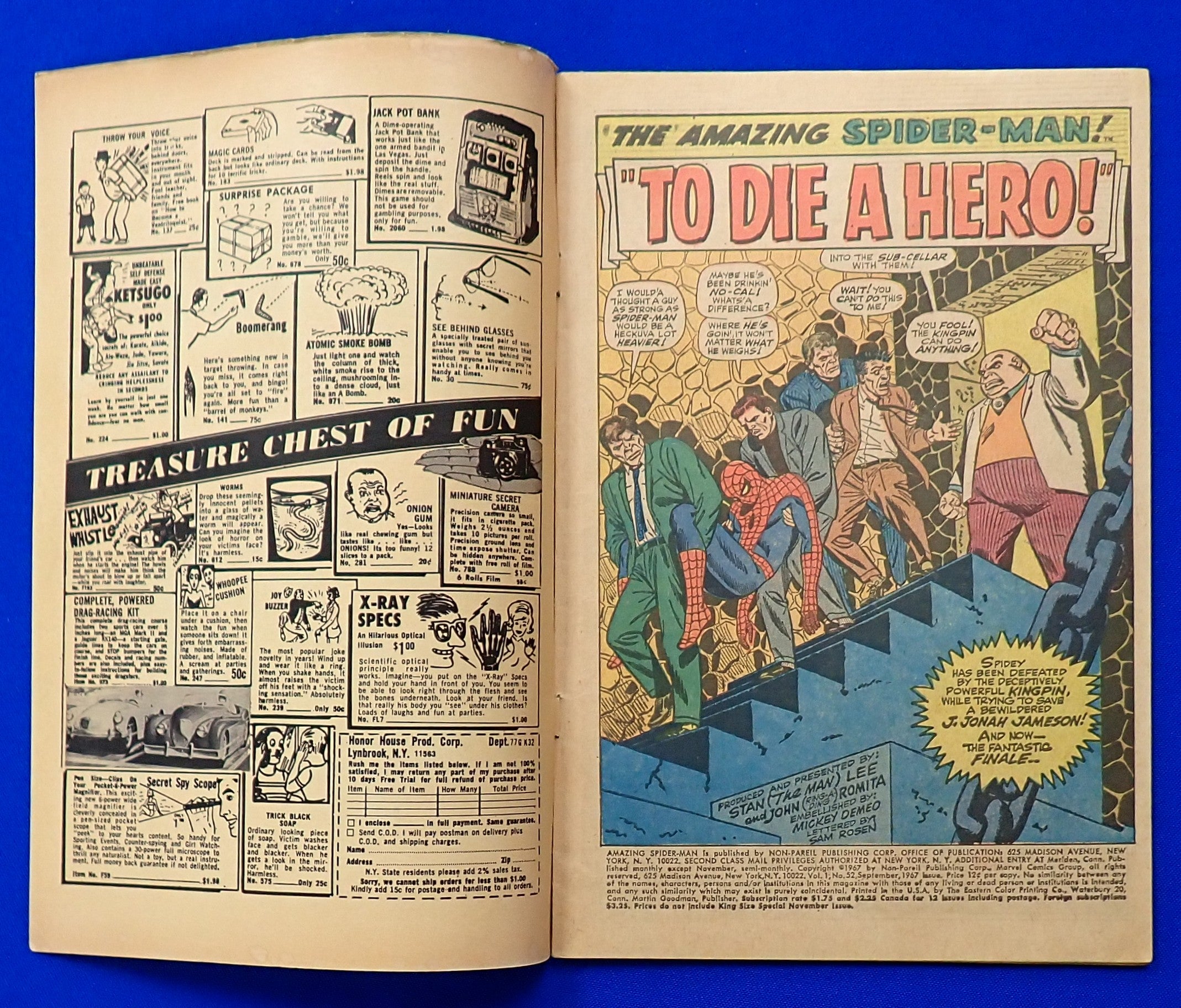 Amazing Spider-Man #52 (1968) - VG (4.0) - 3rd App. Kingpin