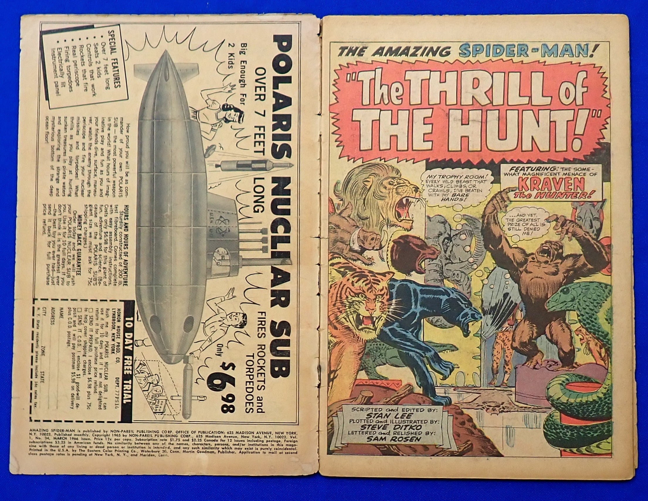 Amazing Spider-Man #34 (1965) - FR/GD (1.5) - 2nd App. Gwen Stacy