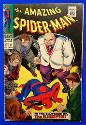 Amazing Spider-Man #51 (1967) - GD+/VG (2.5-3.0) - 1st App. Robbie Robertson & 2nd Kingpin