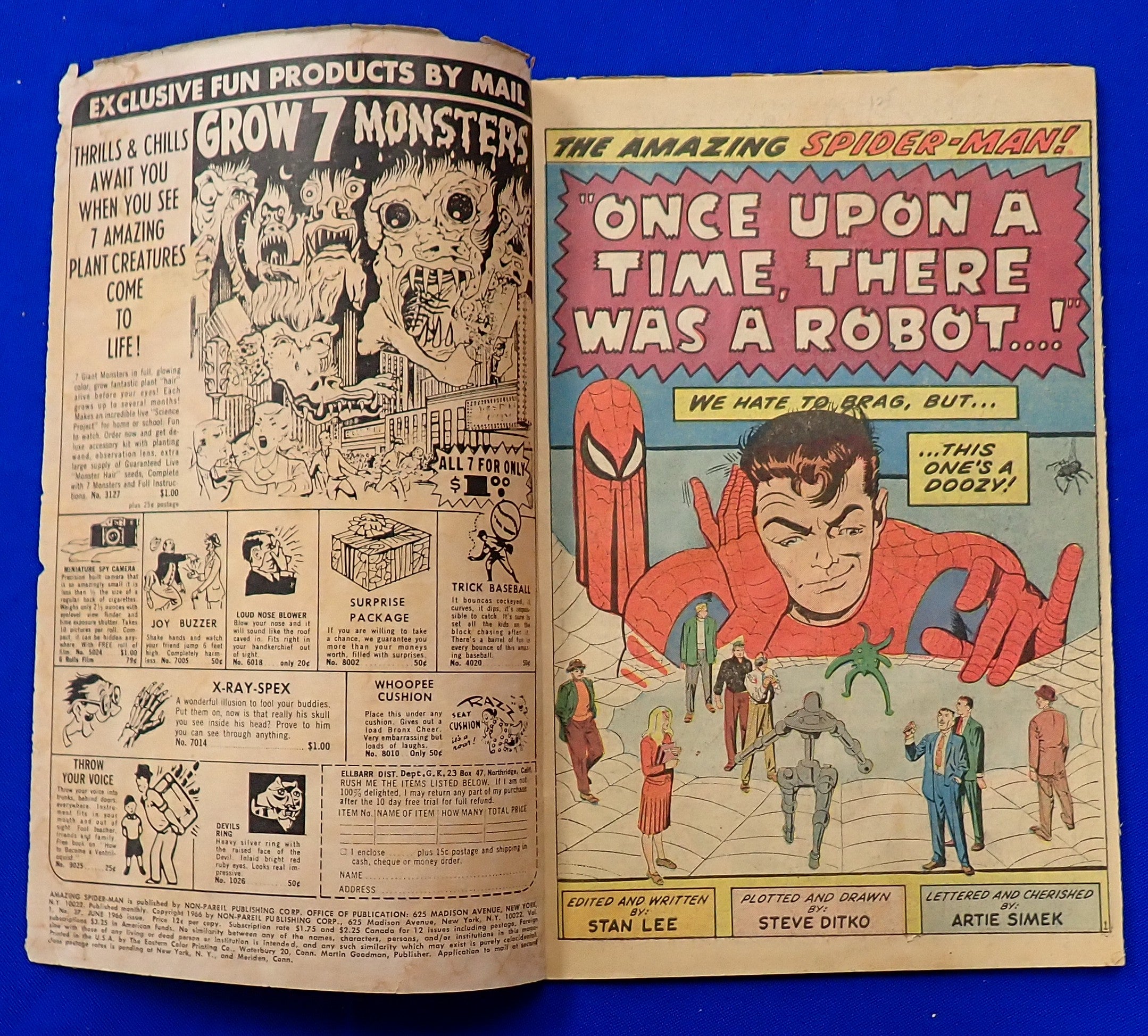 Amazing Spider-Man #37 (1965) - PR (0.5) - 1st Full App. Norman Osborne, later Green Goblin