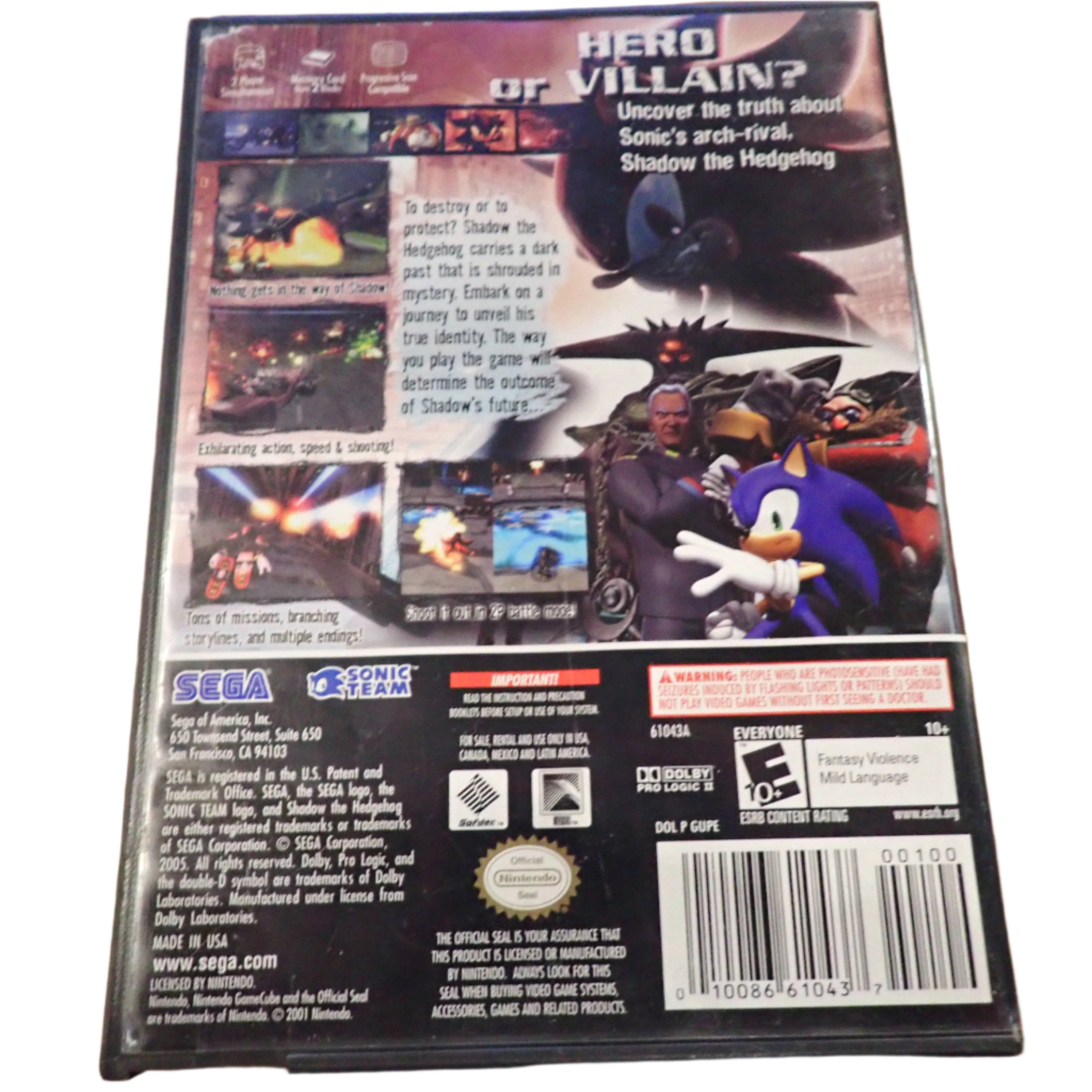 Shadow the Hedgehog - Gamecube