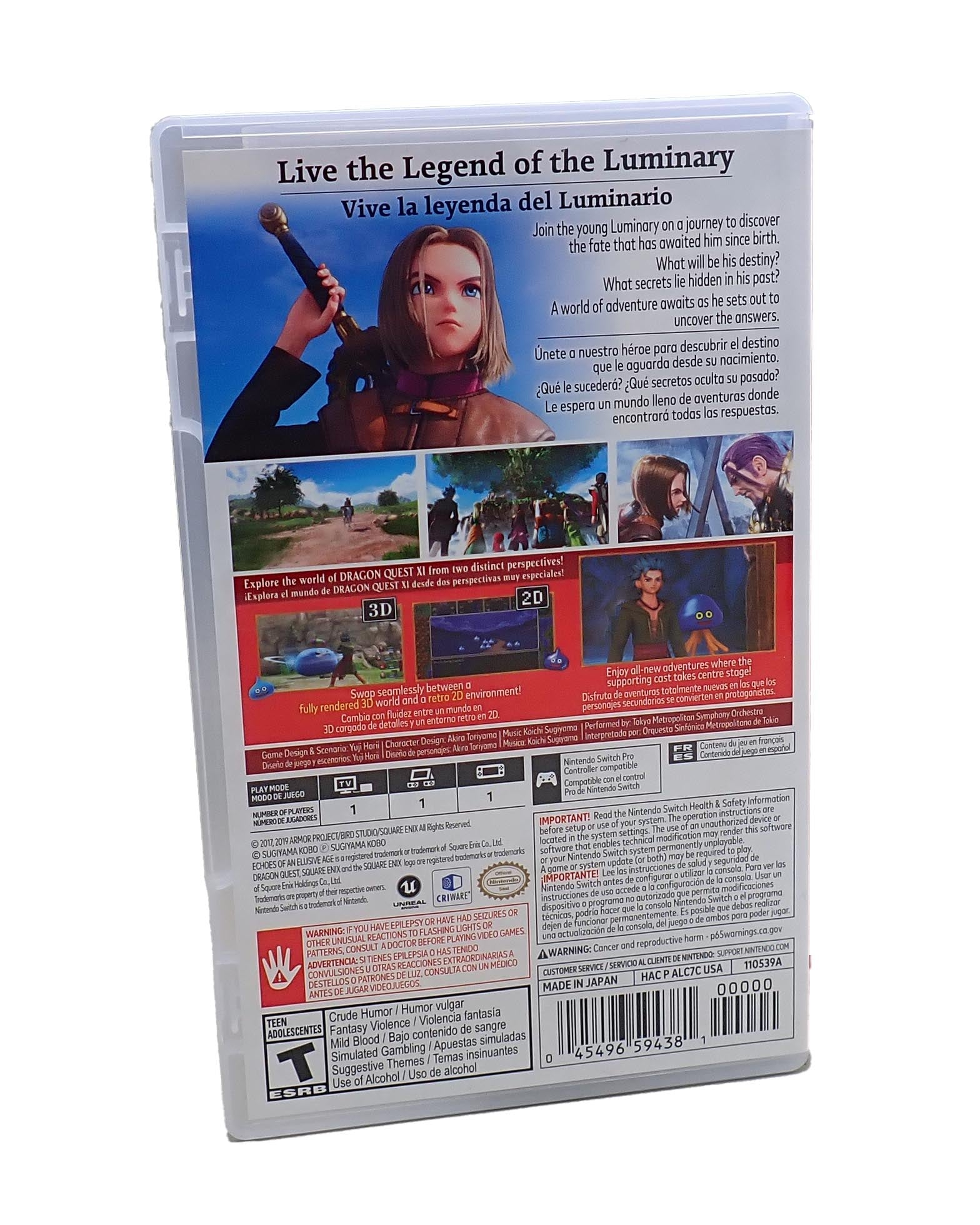 Dragon Quest XI Echoes of an Elusive Age S Definitive Edition - Switch