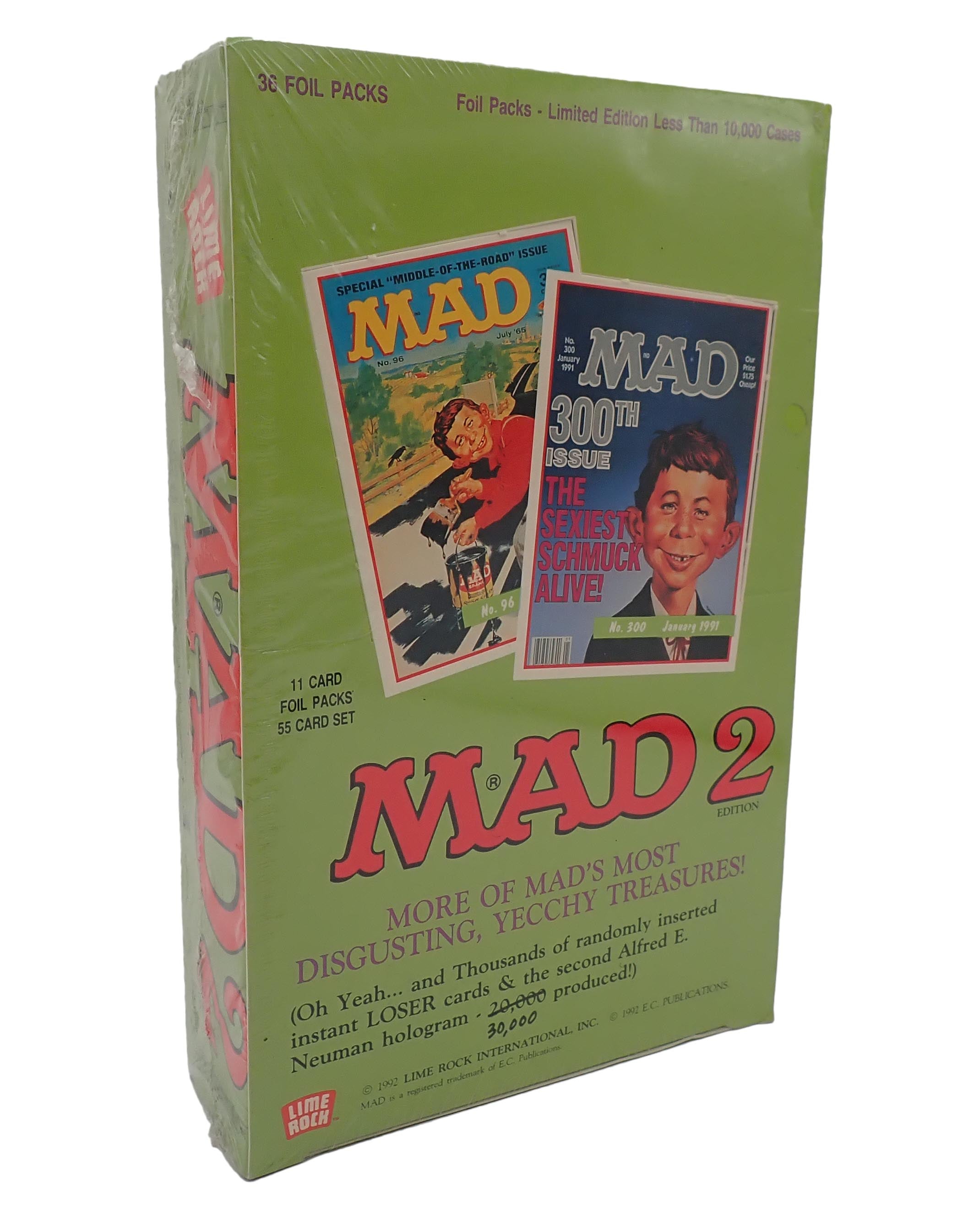 1992 Lime Rock MAD 2 Trading Cards - Sealed in Box