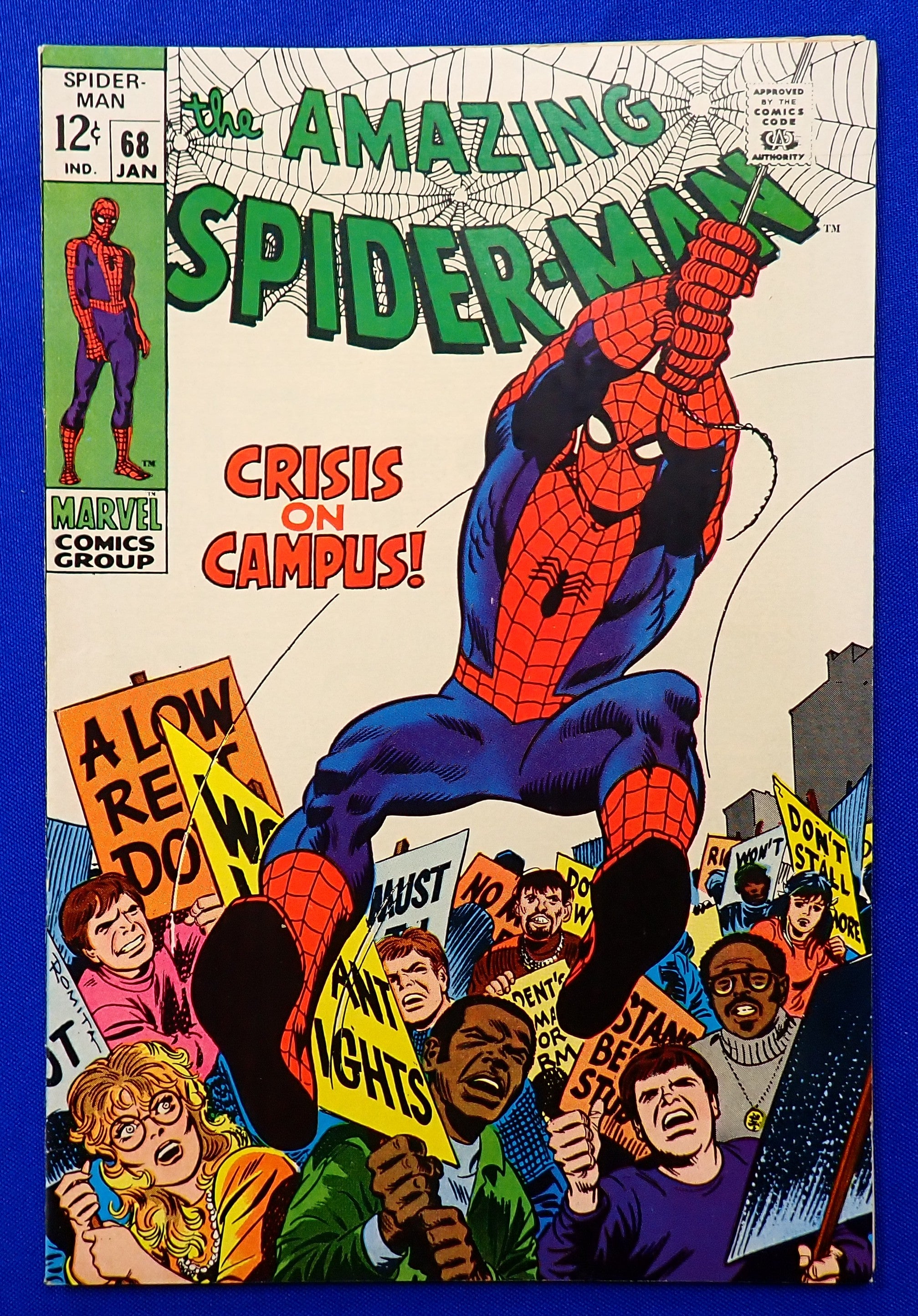Amazing Spider-Man #68 (1968) - VF+ (8.5) - Intro. of Tablet of Life & Time