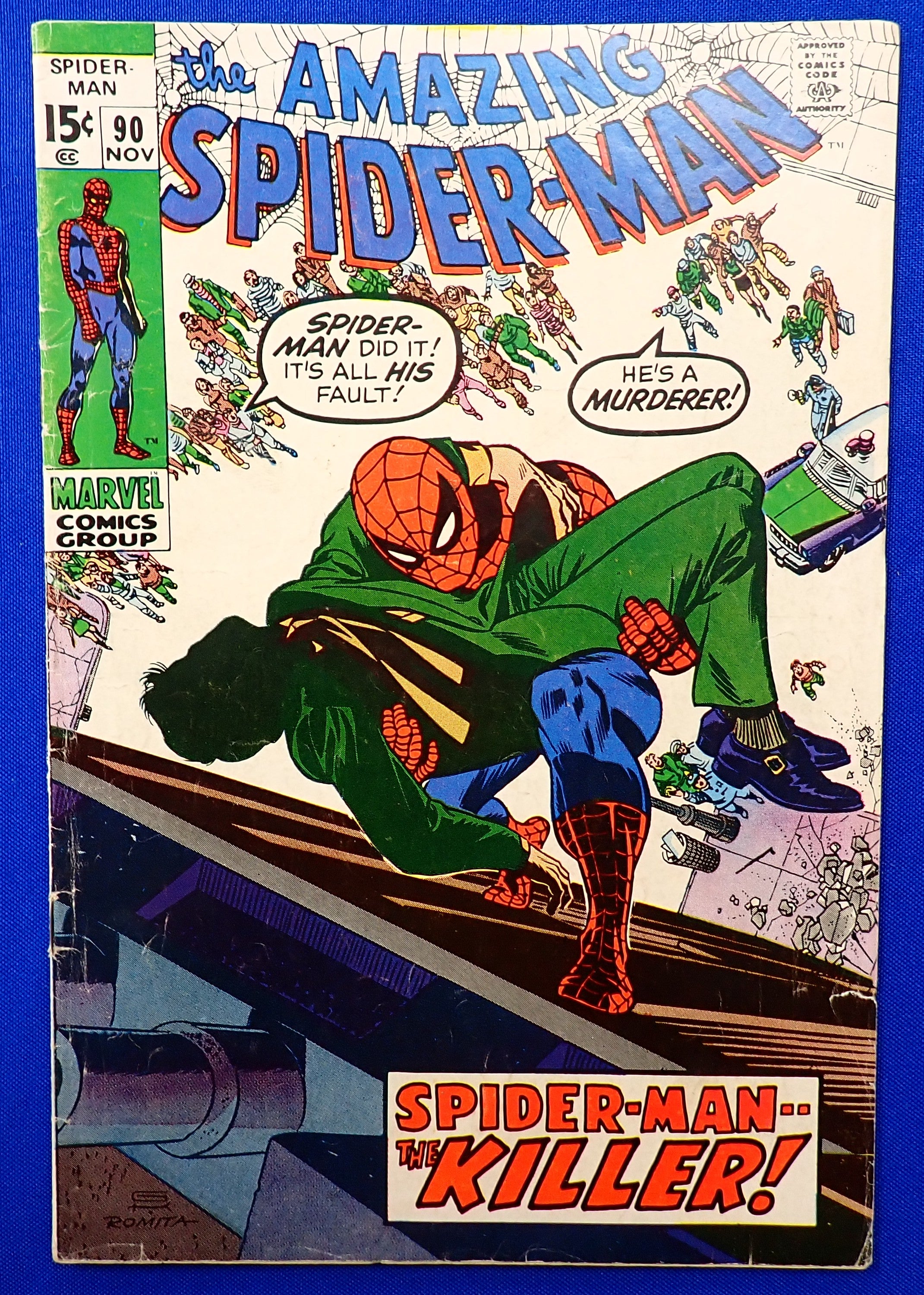 Amazing Spider-Man #90 (1970) - GD+ (2.5) - Death of Captain George Stacy