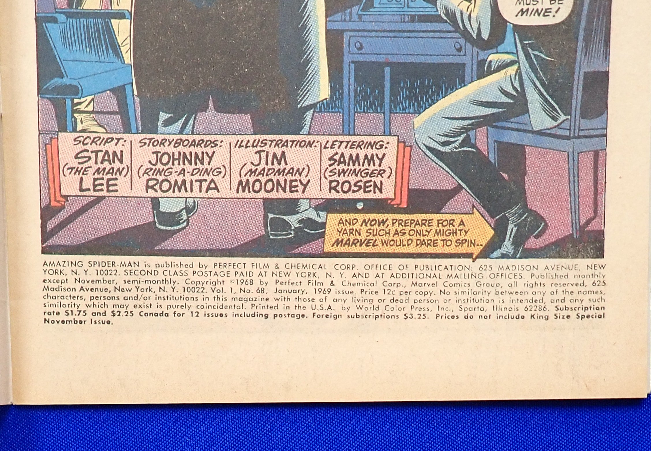 Amazing Spider-Man #68 (1968) - VF+ (8.5) - Intro. of Tablet of Life & Time