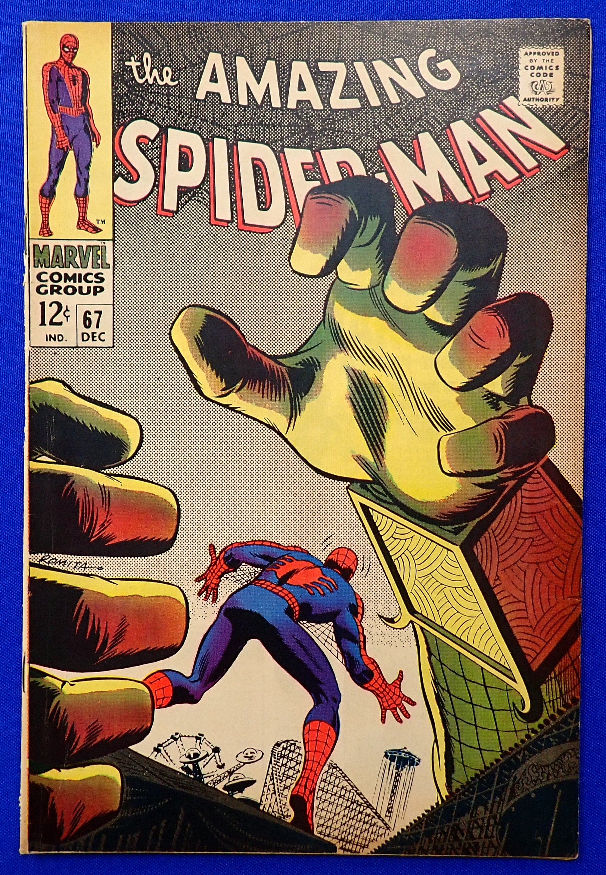 Amazing Spider-Man #67 (1968) - FN- (5.5) - 1st Randy Robertson