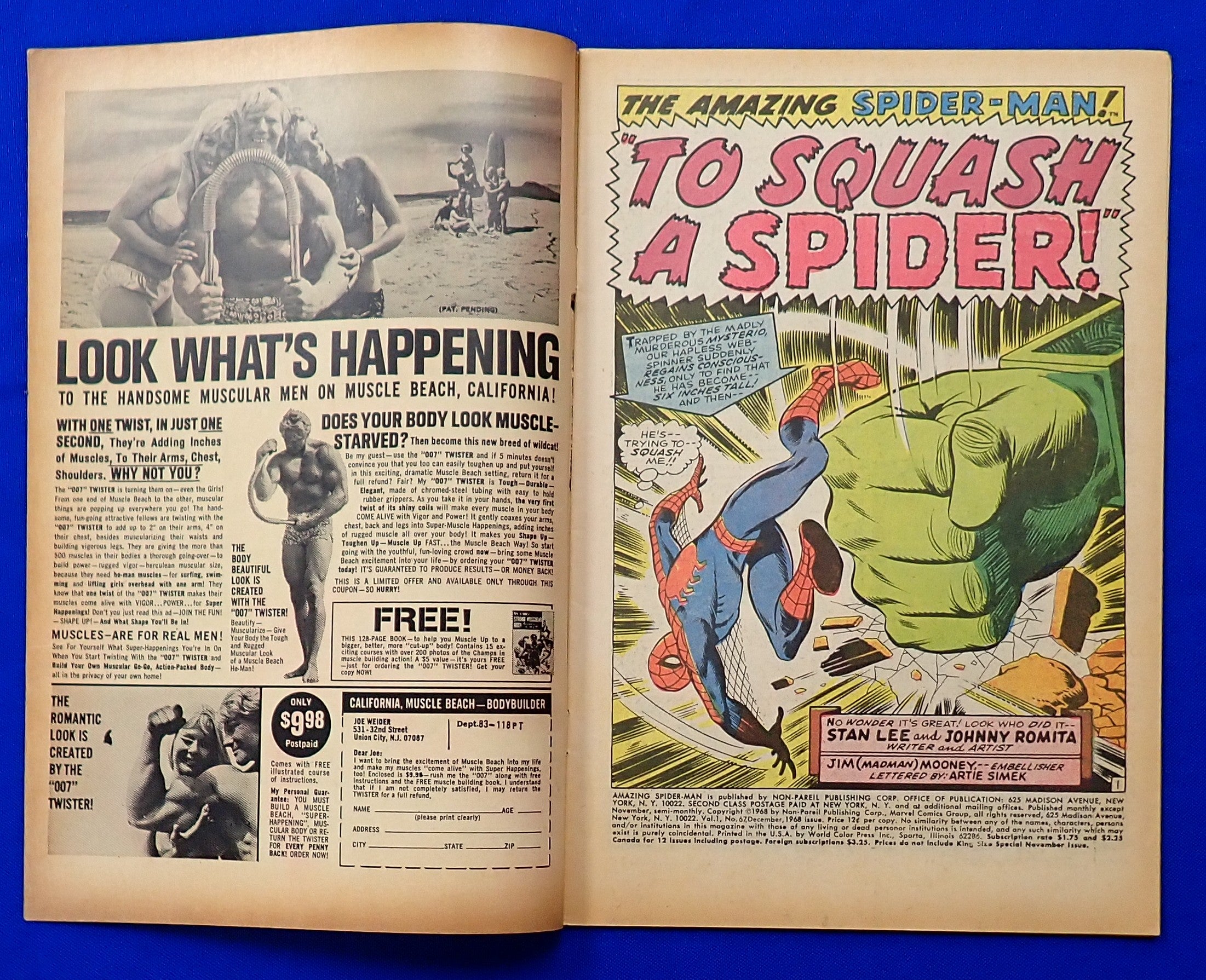 Amazing Spider-Man #67 (1968) - FN- (5.5) - 1st Randy Robertson