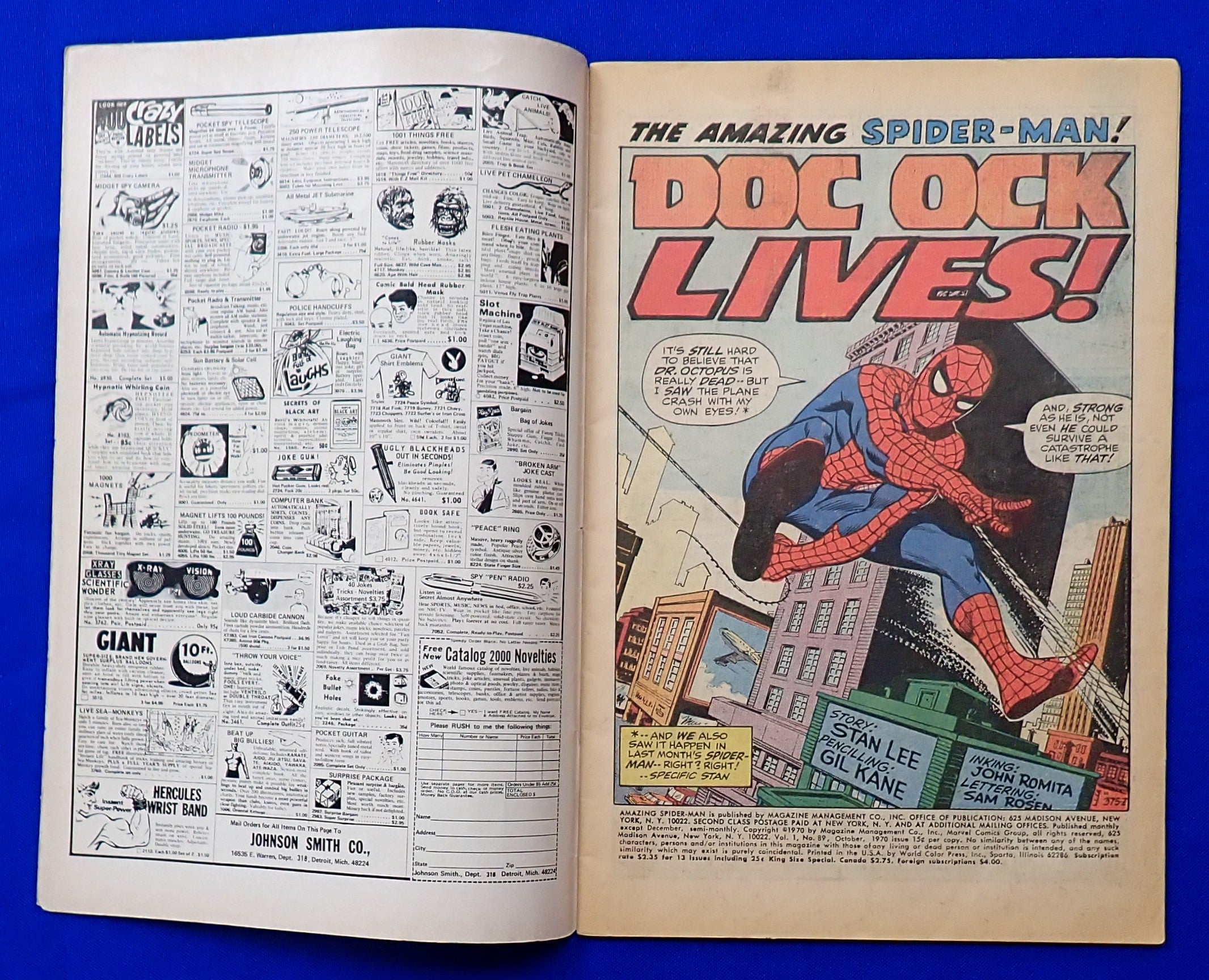 Amazing Spider-Man #89 (1970) - GD+ (2.5) - Bronze Age Issue