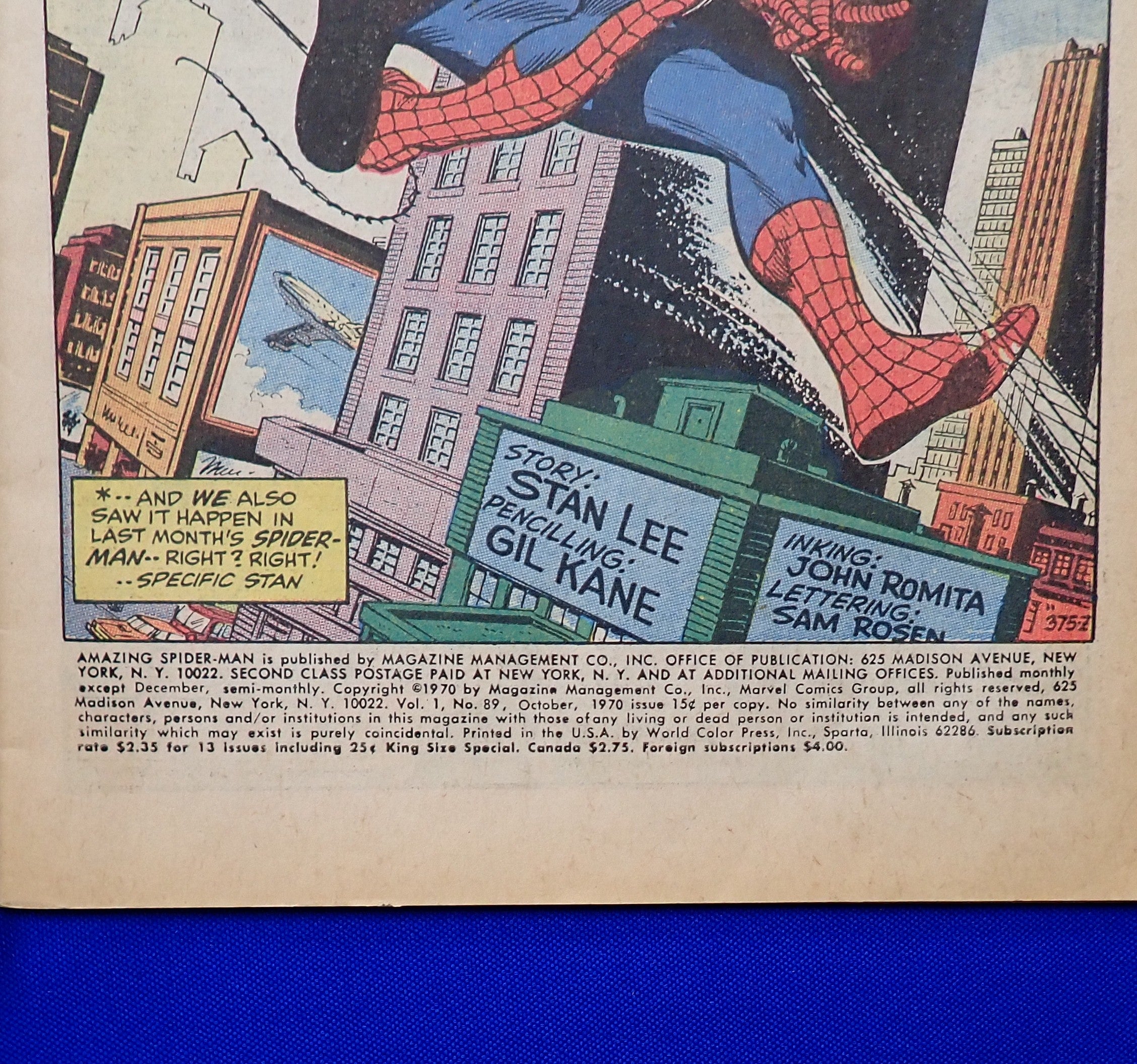 Amazing Spider-Man #89 (1970) - GD+ (2.5) - Bronze Age Issue