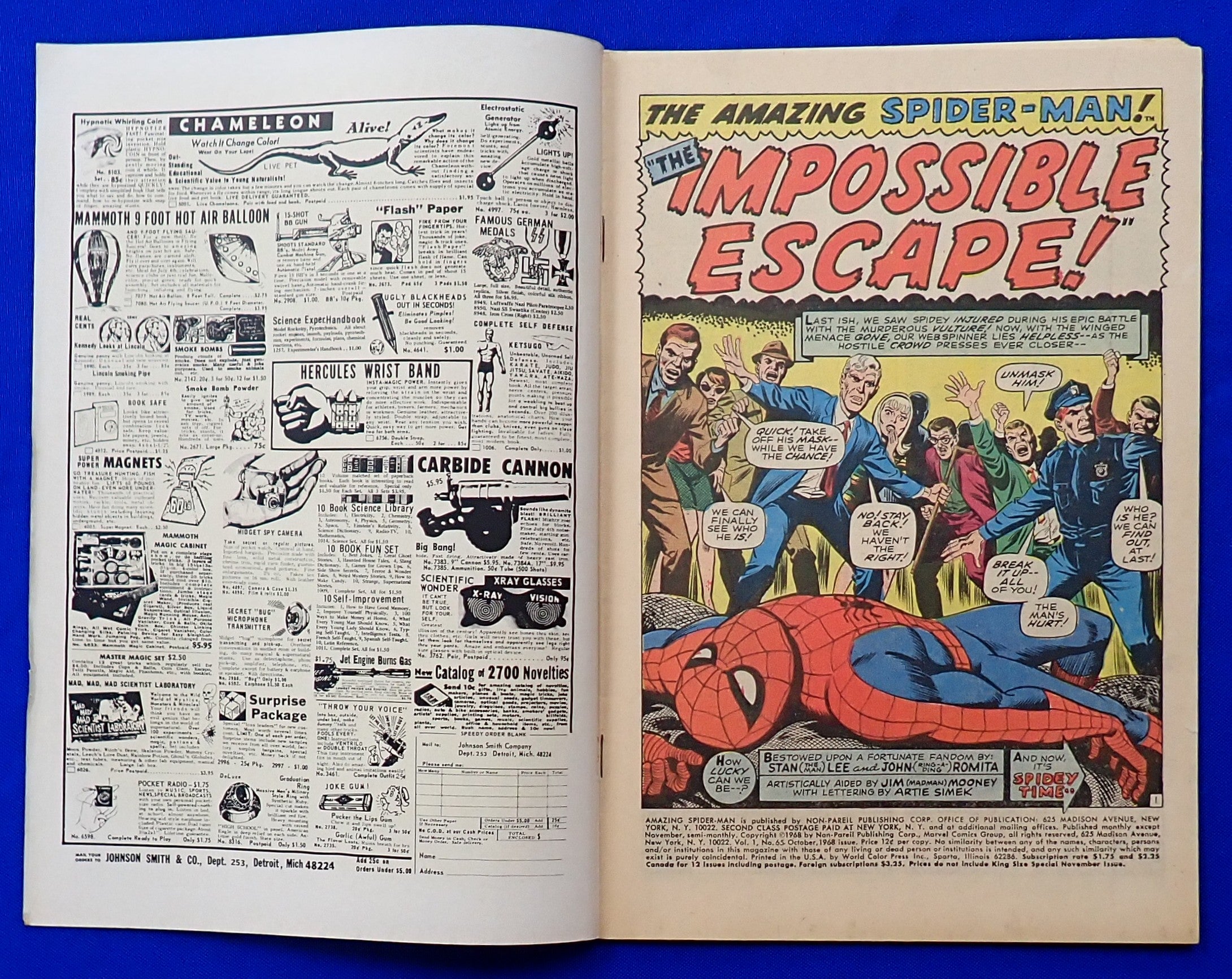 Amazing Spider-Man #65 (1968) - FN/FN- (5.0-5.5) - Silver Age Issue