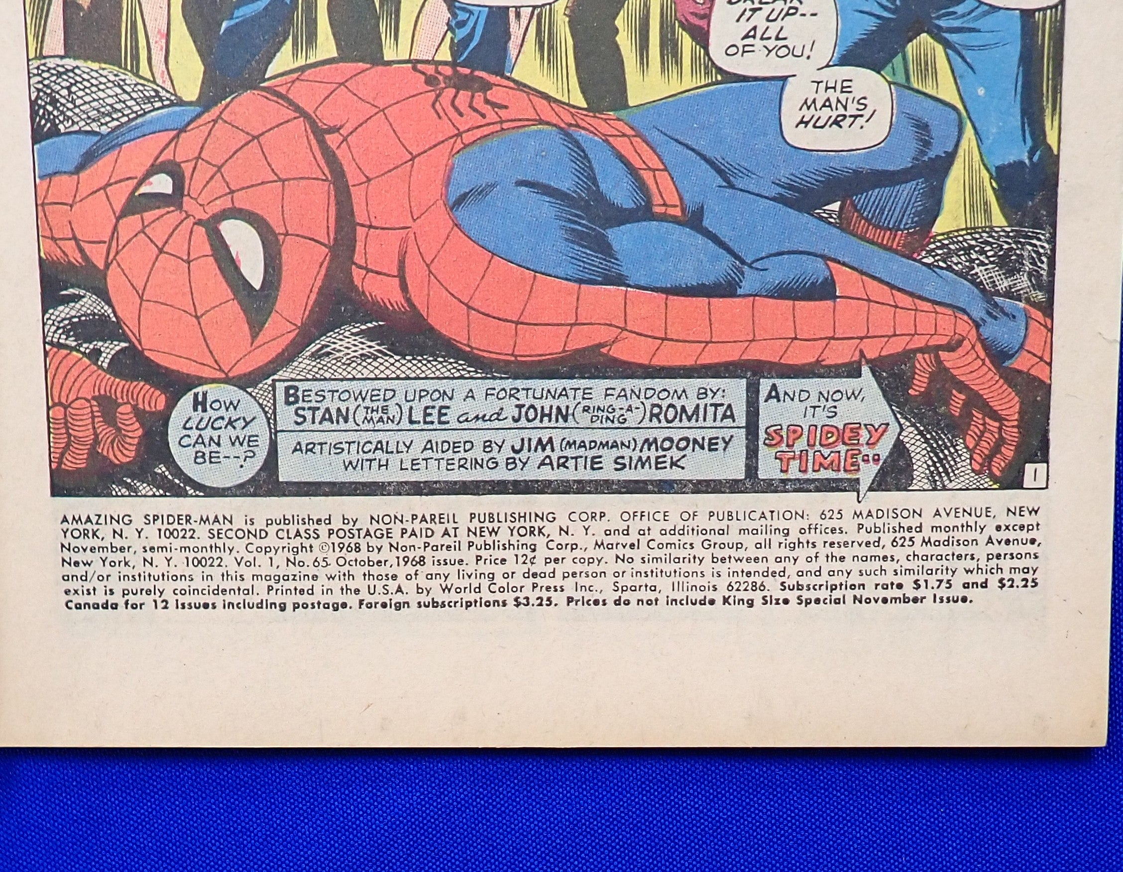 Amazing Spider-Man #65 (1968) - FN/FN- (5.0-5.5) - Silver Age Issue