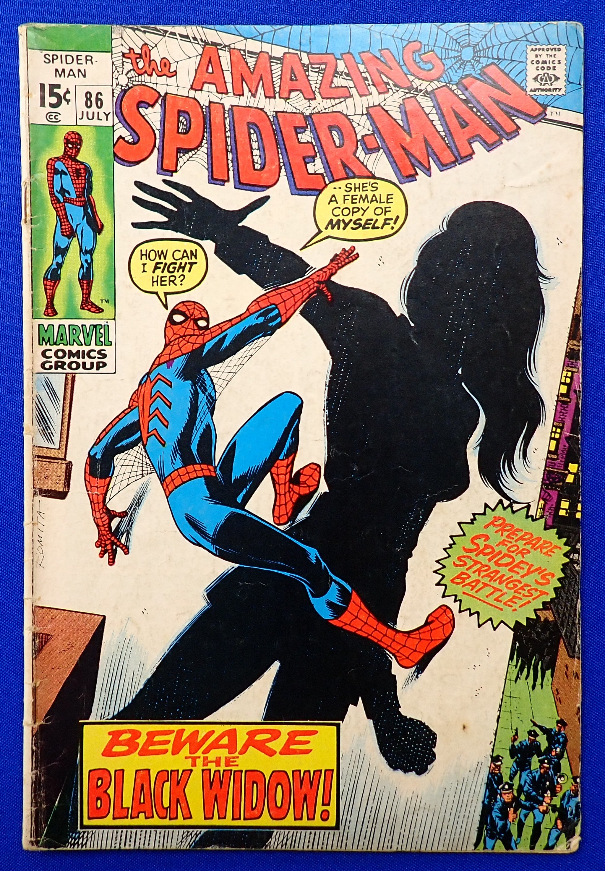 Amazing Spider-Man #86 (1970) - GD+ (2.0-2.5) - Debut of Black Widow