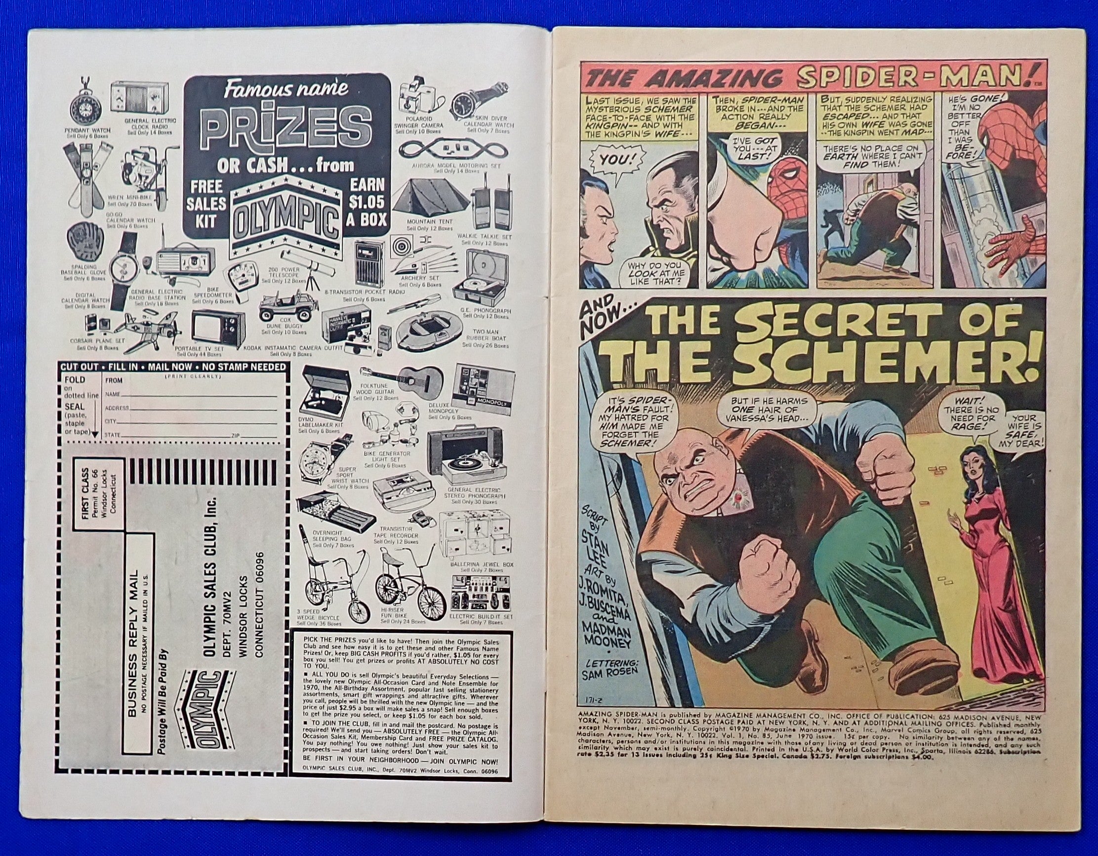 Amazing Spider-Man #85 (1970) - GD/VG (3.5) - Schemer's Identity Revealed