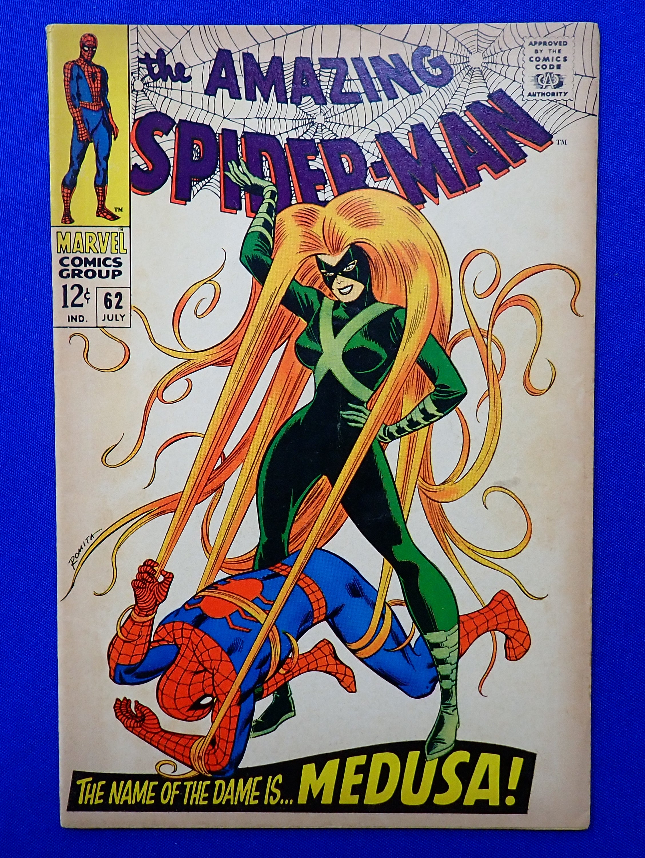 Amazing Spider-Man #62 (1968) - VG/FN (5.0-5.5) - Classic John Romita Sr. Cover