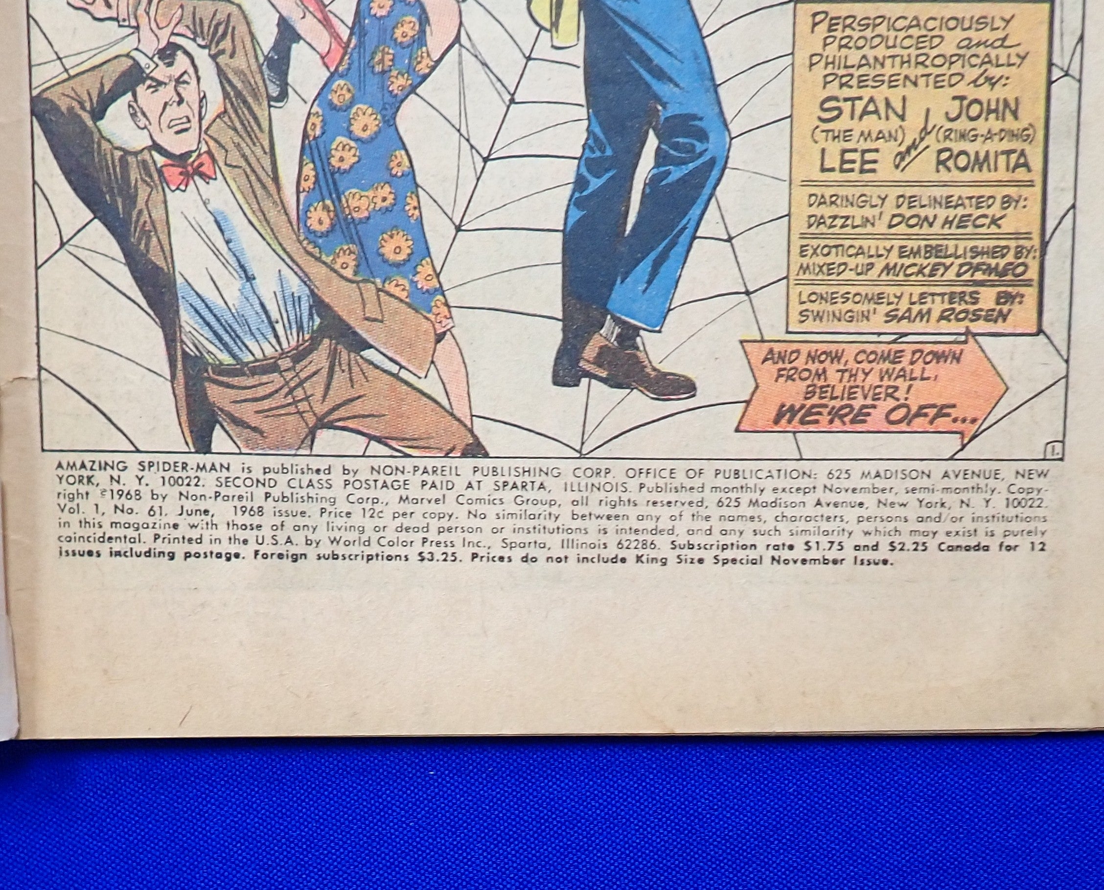 Amazing Spider-Man #61 (1968) - GD (2.0) - 1st Cover App. Gwen Stacy