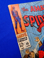 Amazing Spider-Man #59 (1968) - GD/GD+ (2.0-2.5) - 1st Cover App. Mary Jane
