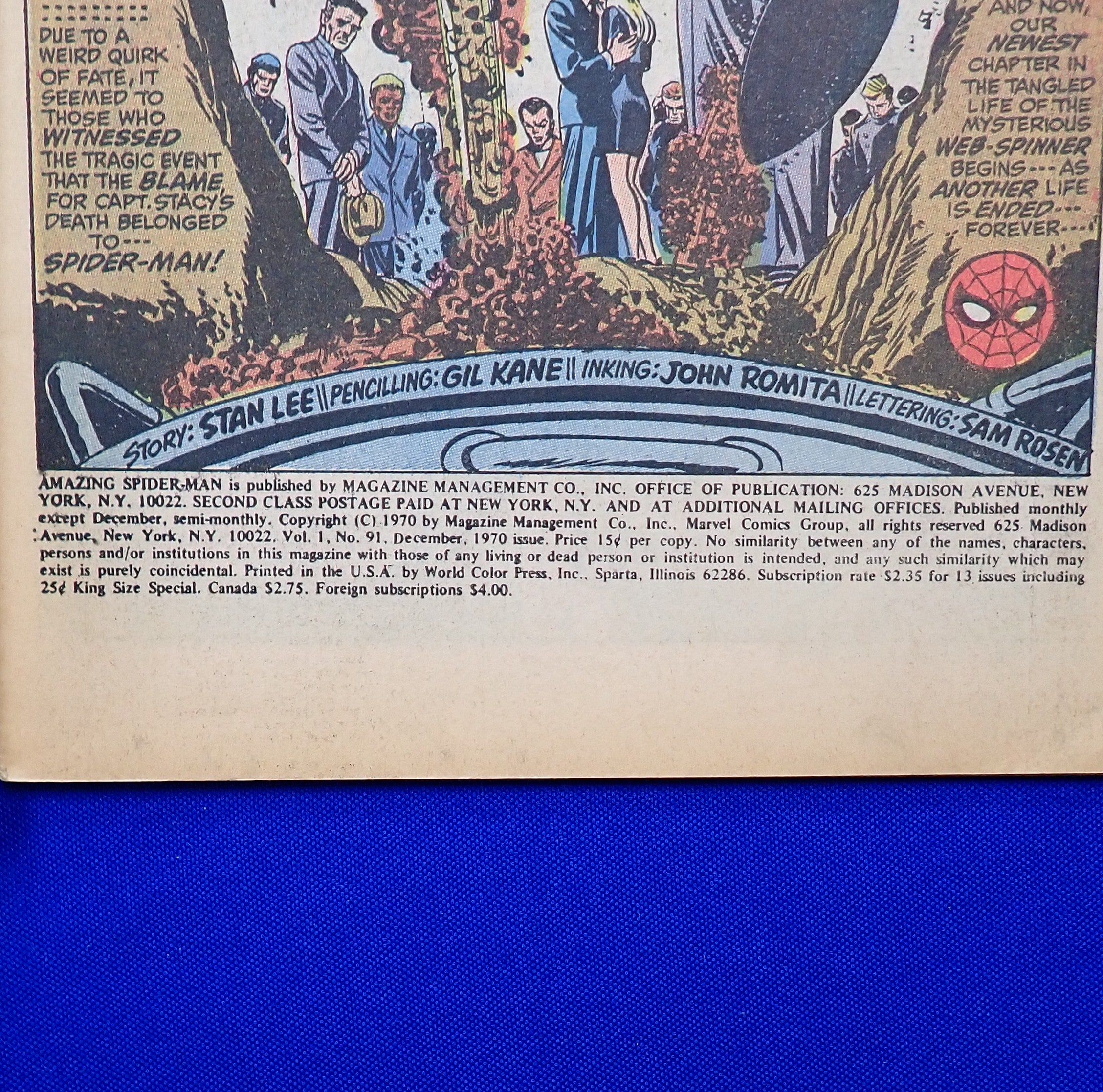 Amazing Spider-Man #91 (1970) - FN/FN- (5.5-6.0) - Bronze Age Issue