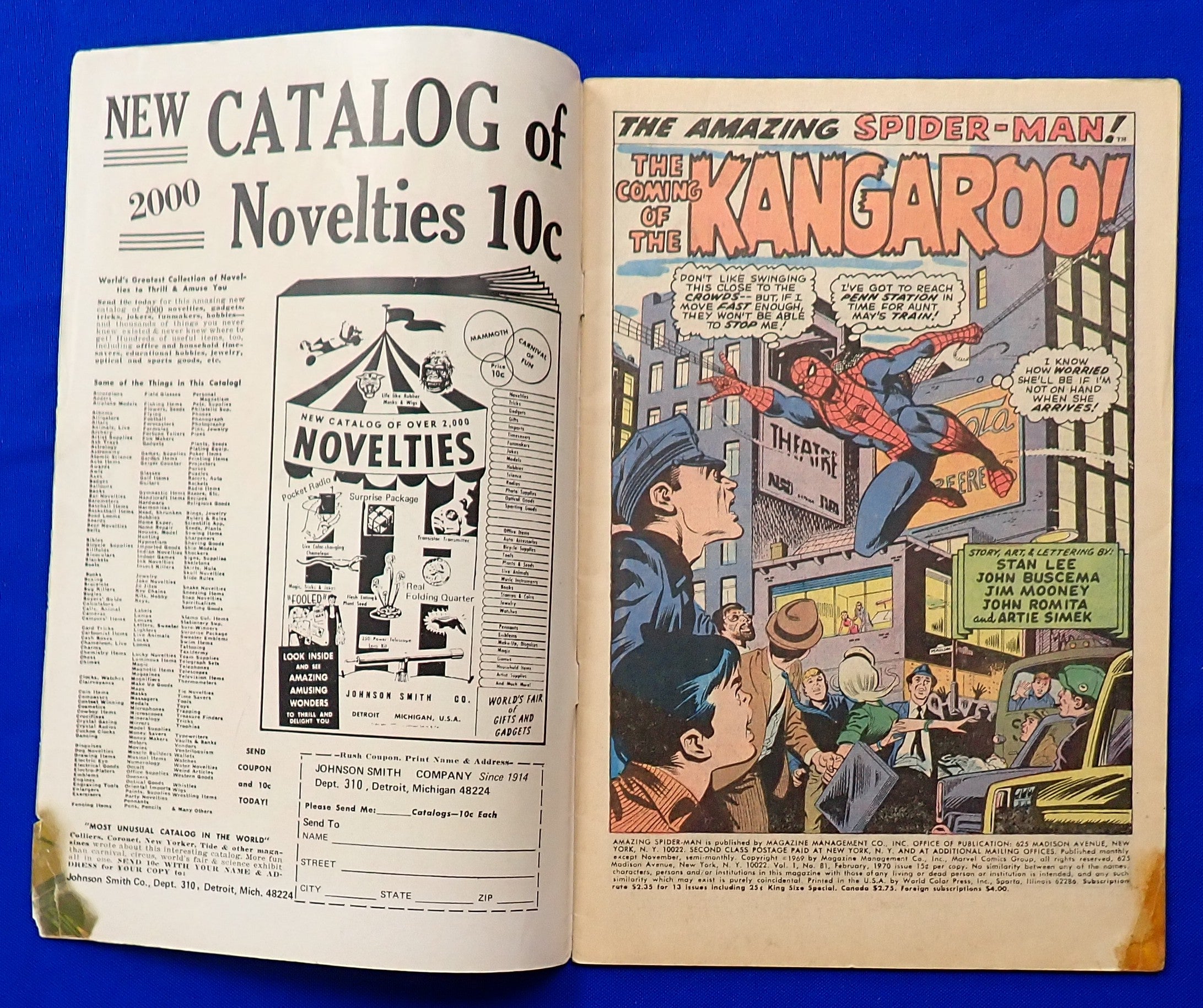 Amazing Spider-Man #81 (1970) - GD/VG (2.5-3.0) - 1st App. Kangaroo