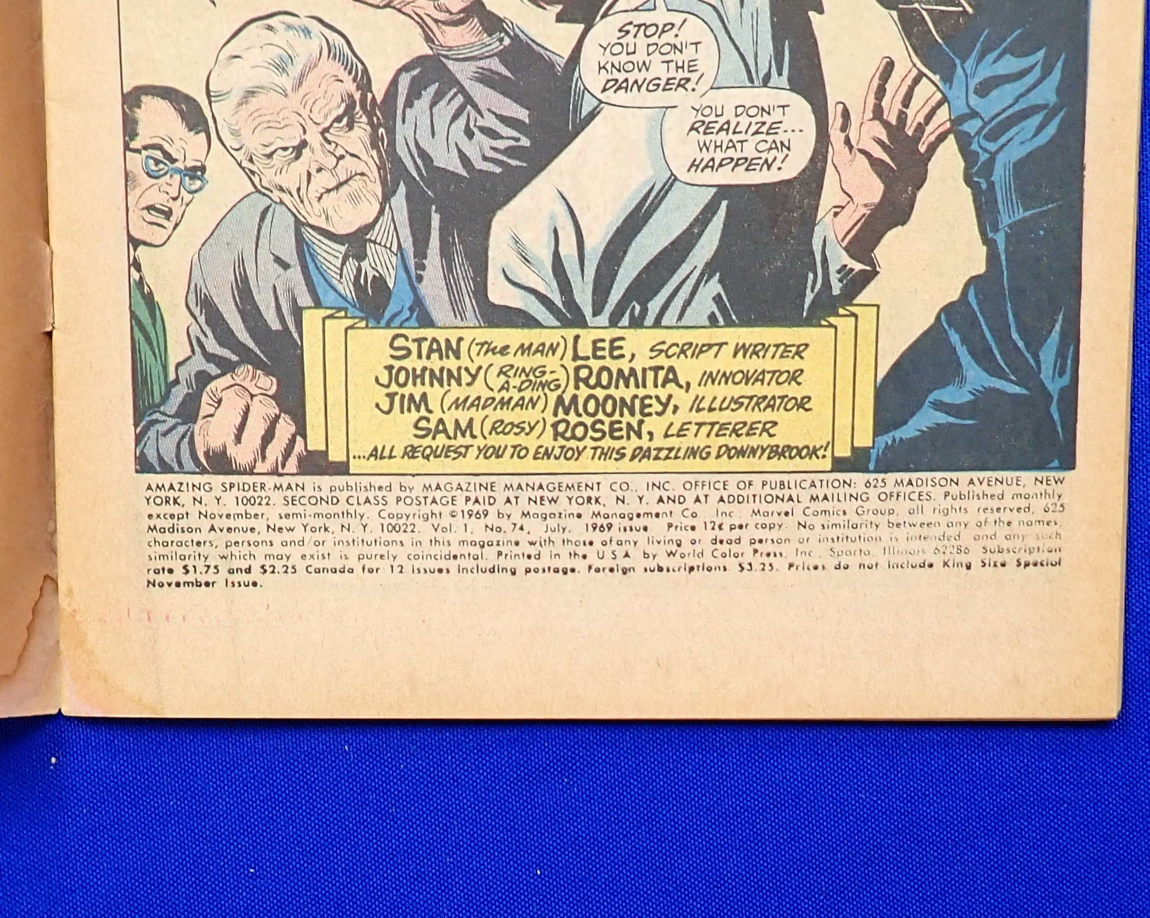 Amazing Spider-Man #74 (1969) - VG/VG+ (4.0-4.5) - Silver Age Issue