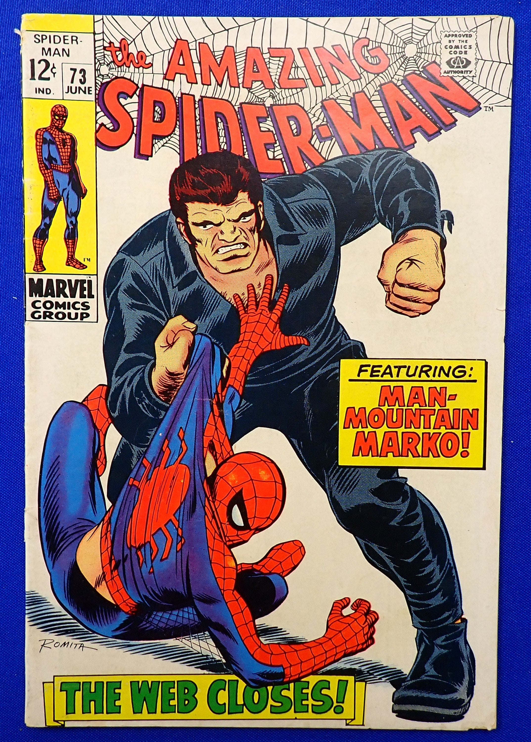 Amazing Spider-Man #73 (1969) - VG/VG- (3.5-4.0) - 1st App. Silvermane & Man-Mountain Marko