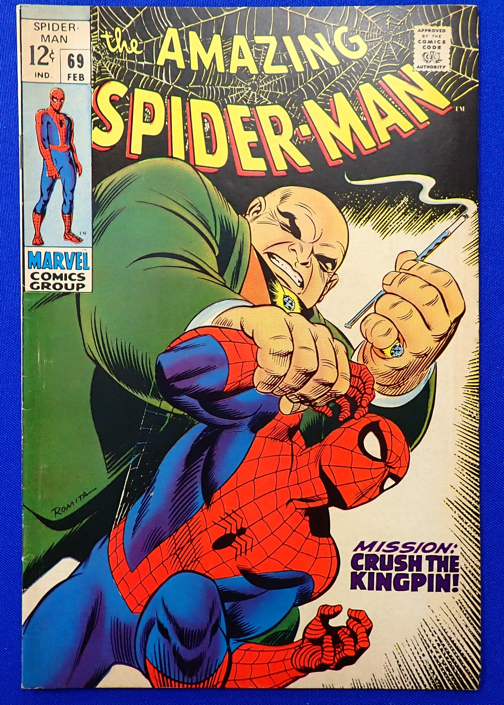 Amazing Spider-Man #69 (1969) - VG/FN (5.0-5.5) - 1st Mention of Vanessa Fisk