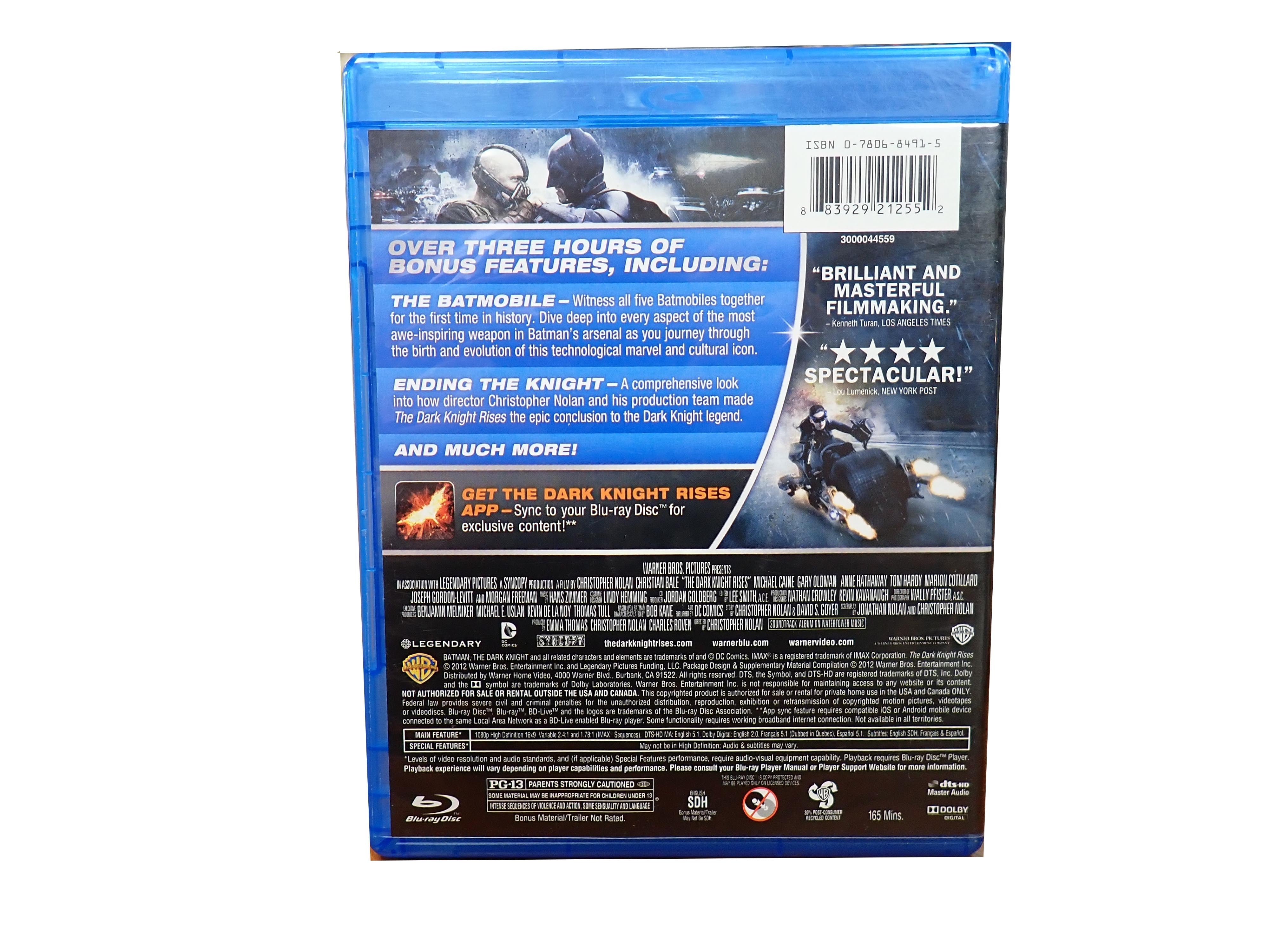 The Dark Knight Rises - Blu-ray