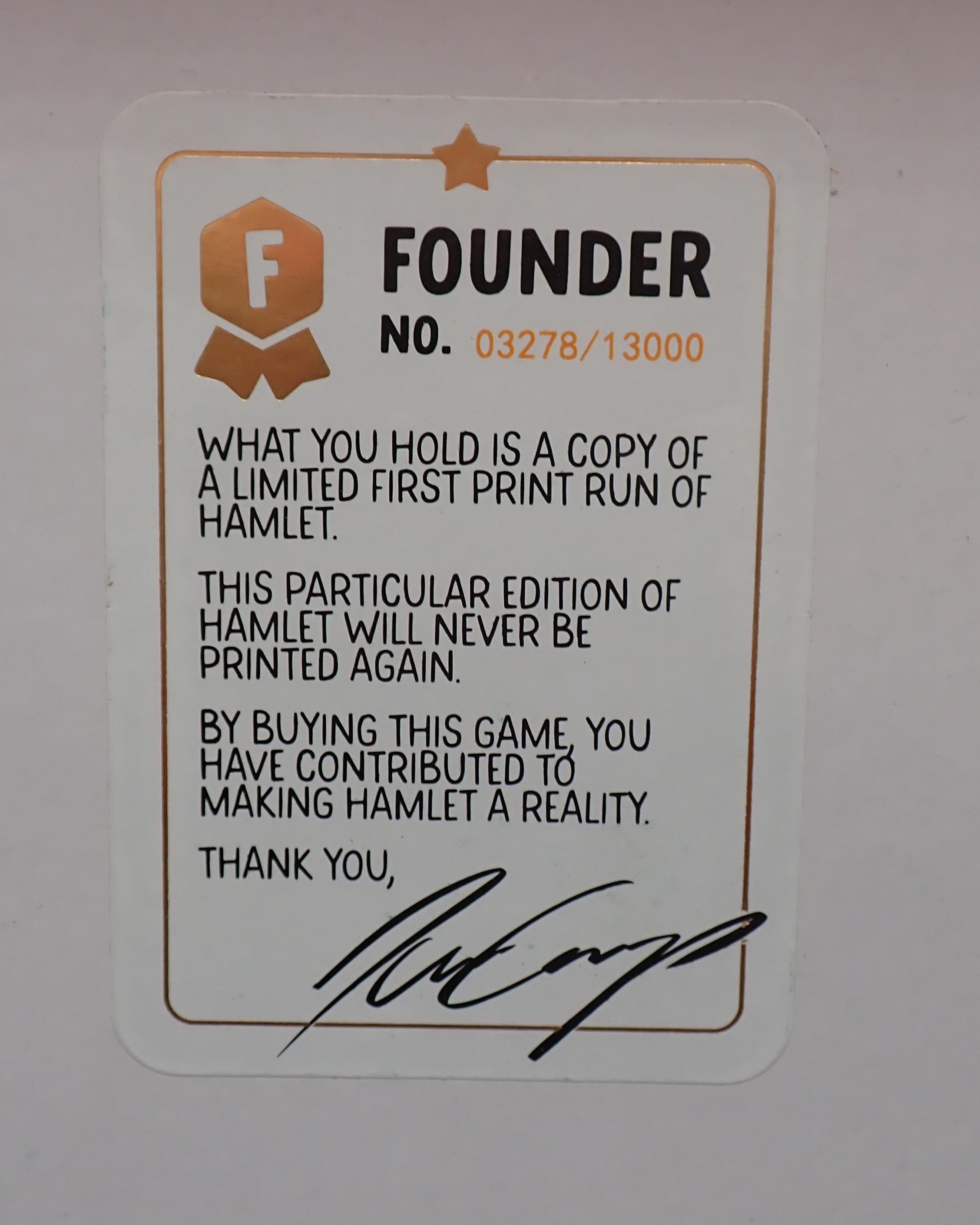 Hamlet: The Village Building Game (Kickstarter Founders Deluxe Edition) [Pre-Owned]