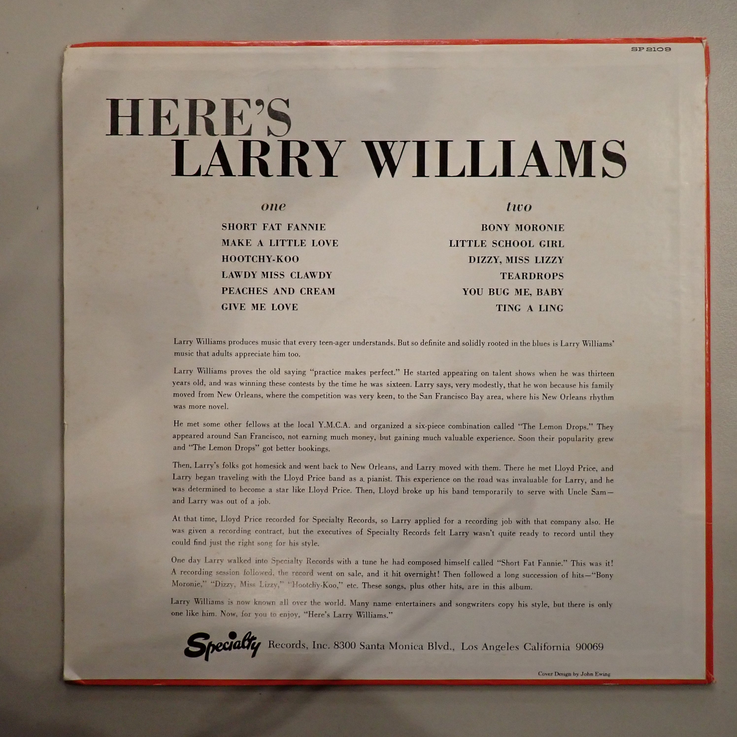 Larry Williams - Here's Larry Williams