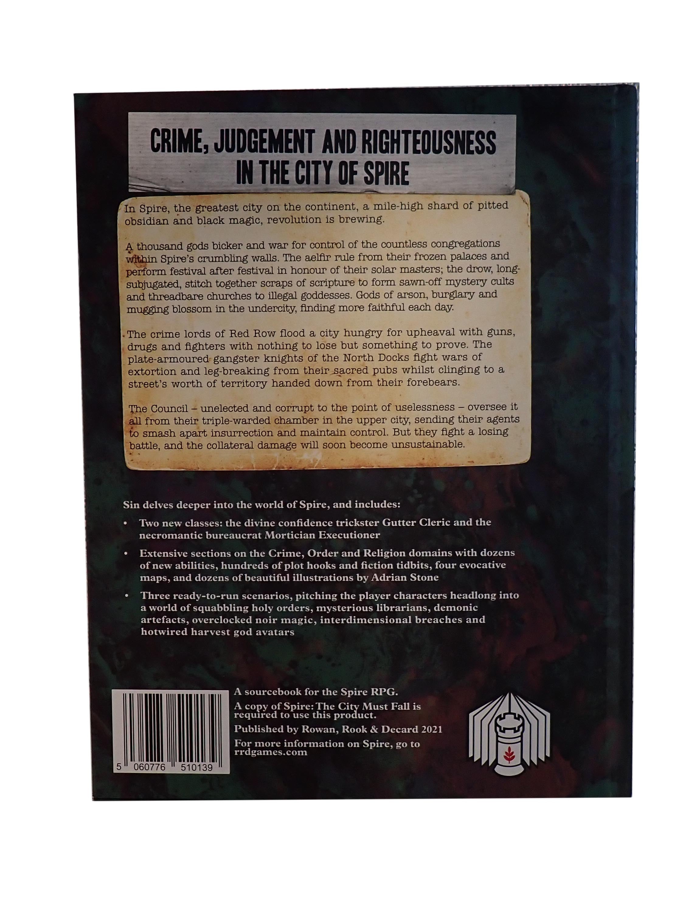 Sin - A Spire RPG Sourcebook [Pre-Owned]