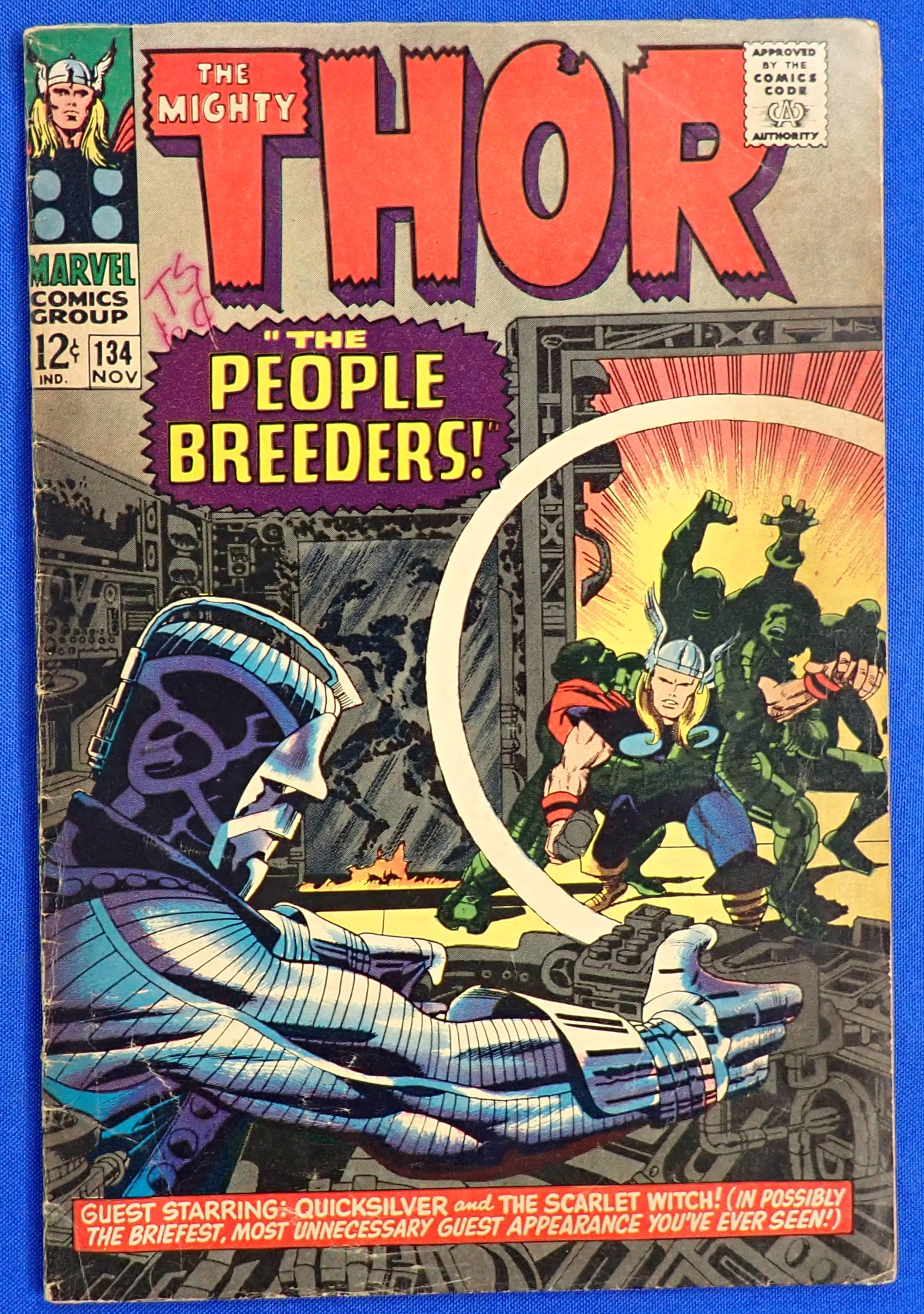 Thor #134 (1966) - VG (4.0) - 1st High Evolutionary
