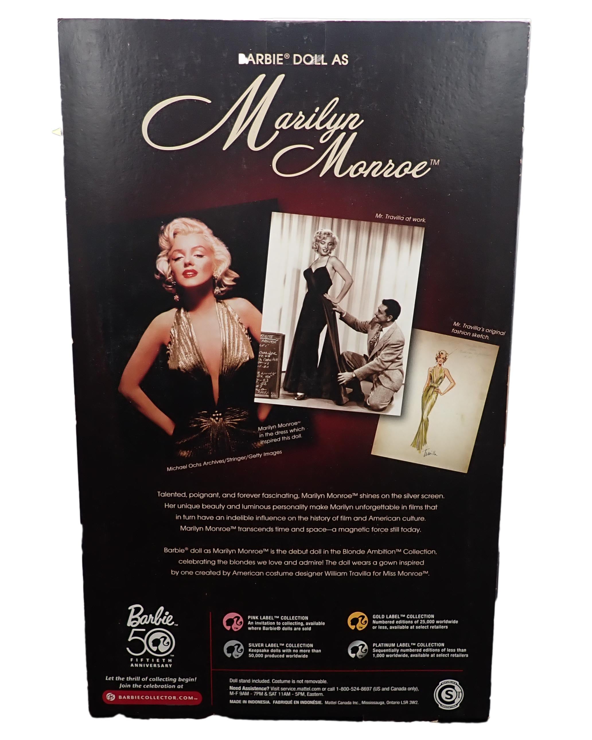 2008 Marylin Monroe "Blond Ambition" Barbie (Pre-Owned)