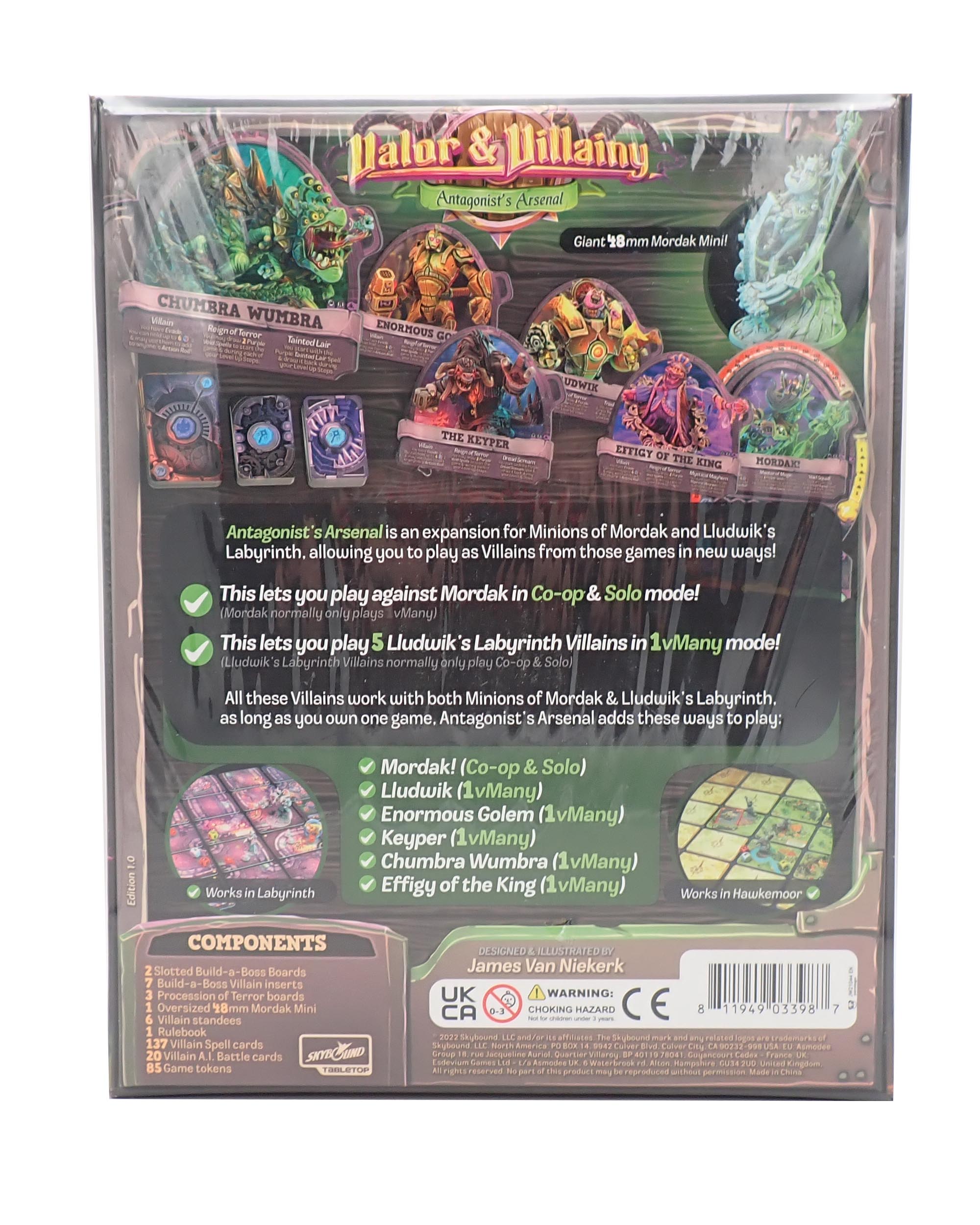 Valor & Villainy Antagonist's Arsenal [Pre-Owned Board Game]