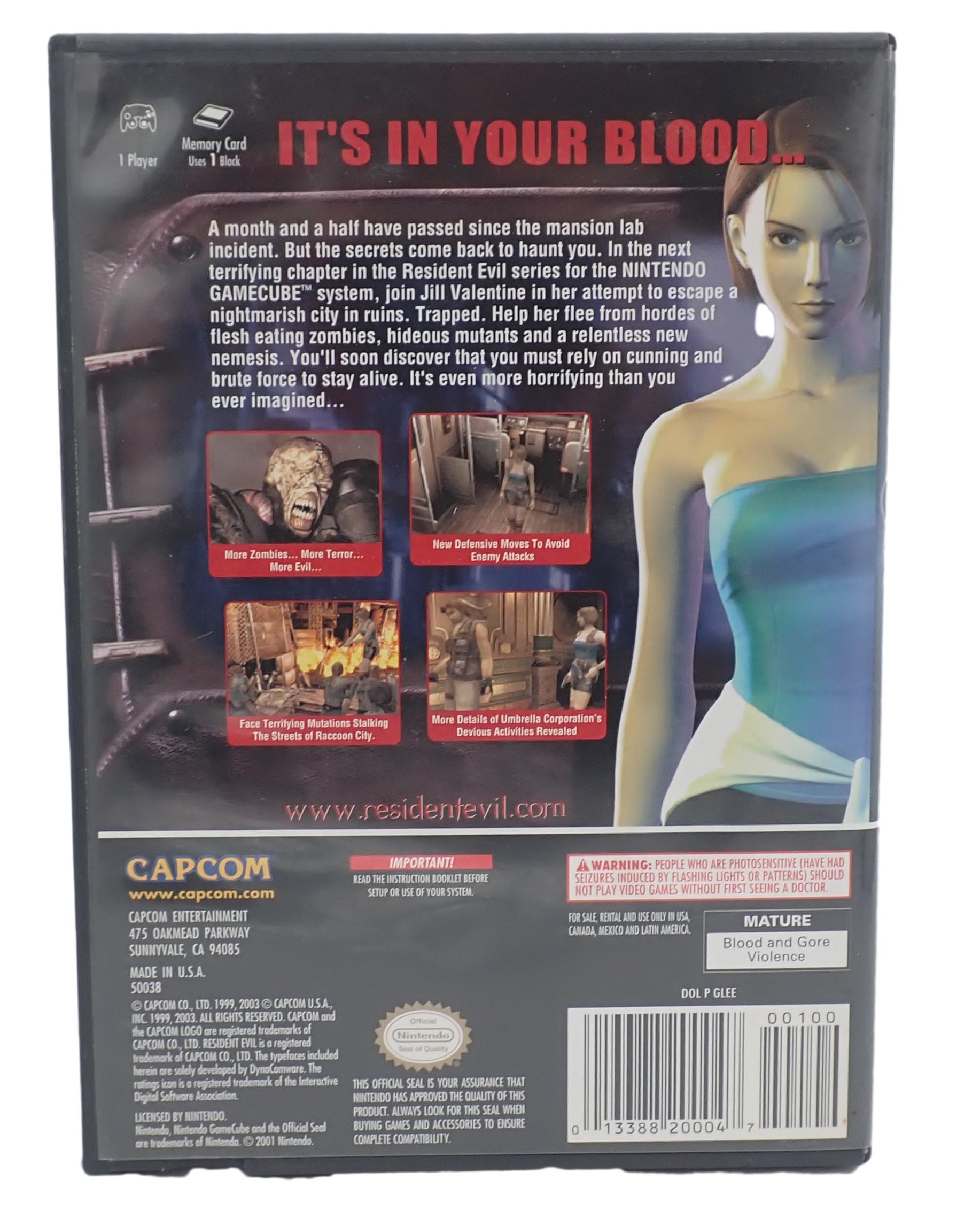 Resident Evil 3 Nemesis - Gamecube