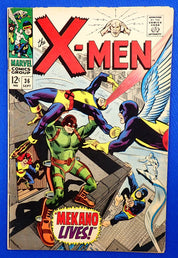 X-Men #36 (1967) - FN (6.0) - 1st Mekano