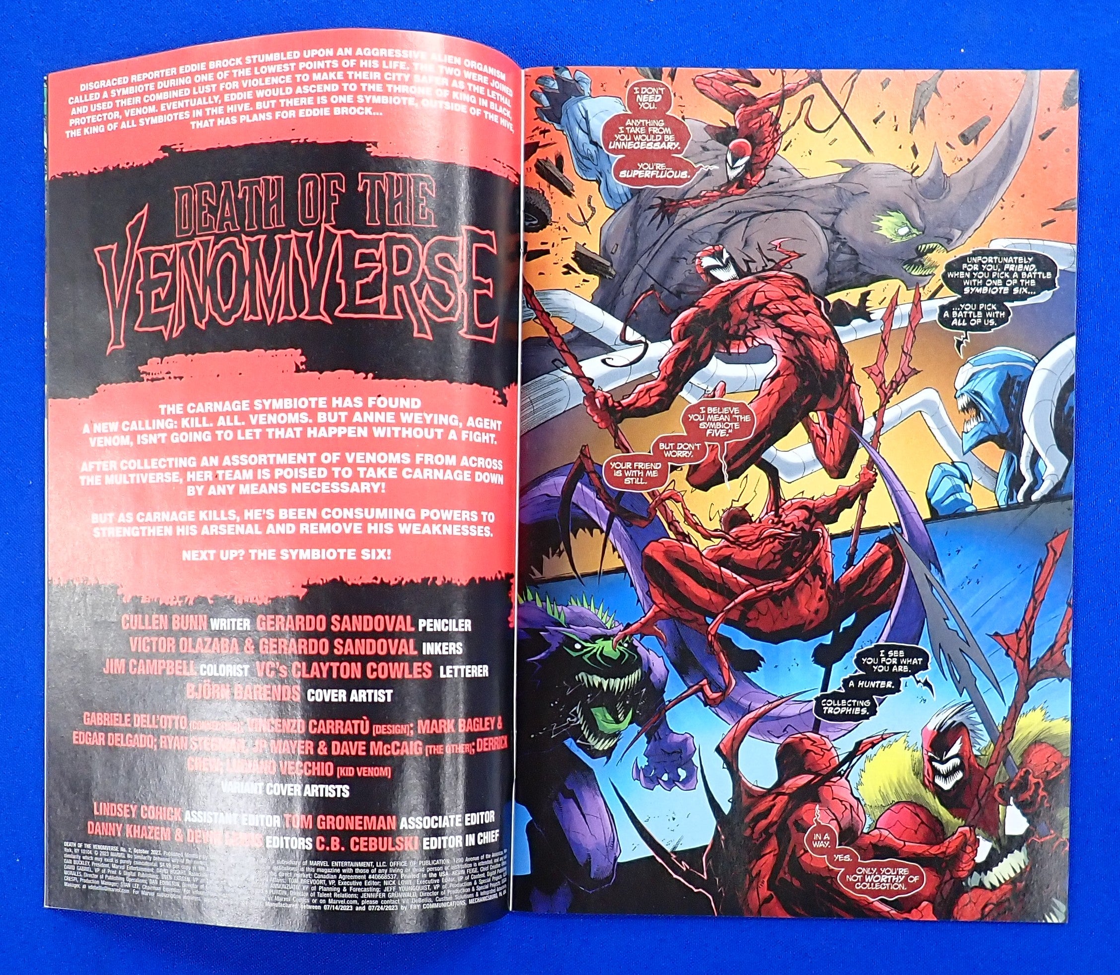 Death of Venomverse #2 (2023) - NM+ (9.2+) - Kirkham "Virgin" Variant 29 of 666