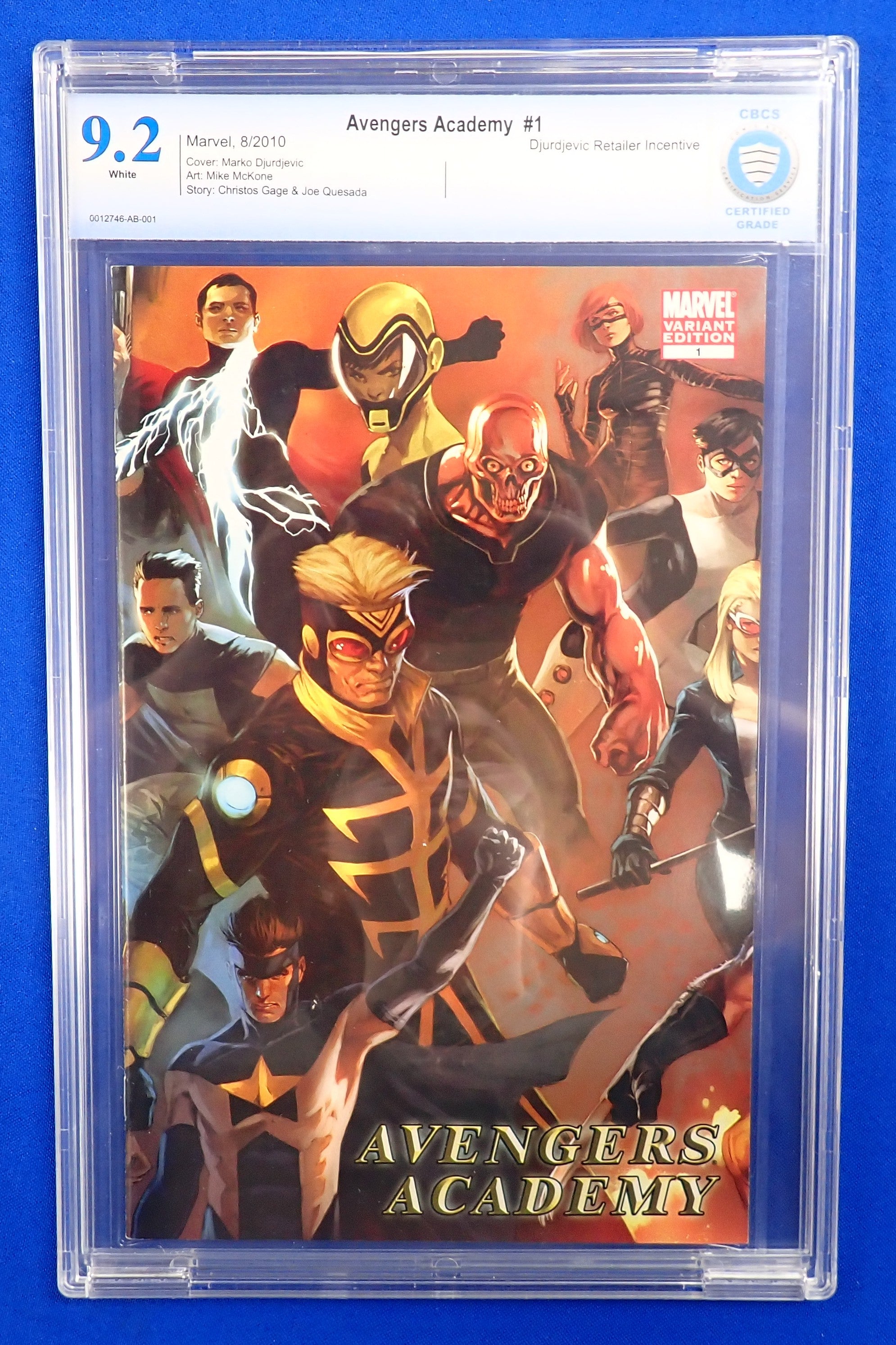 Avengers Academy #1 (2010) - CGC 9.2 - Djurdjevic Retailer Incentive