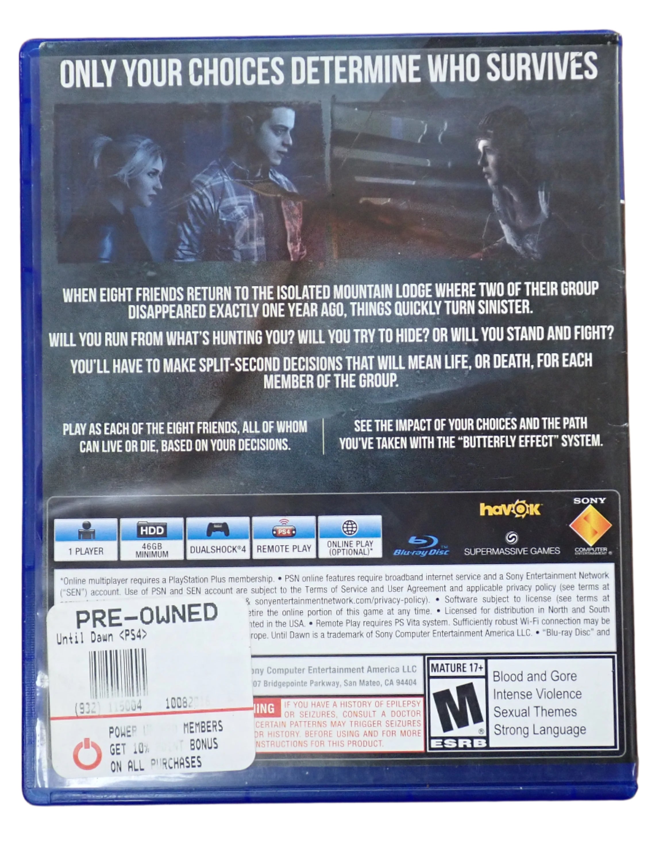 Until Dawn - PS4