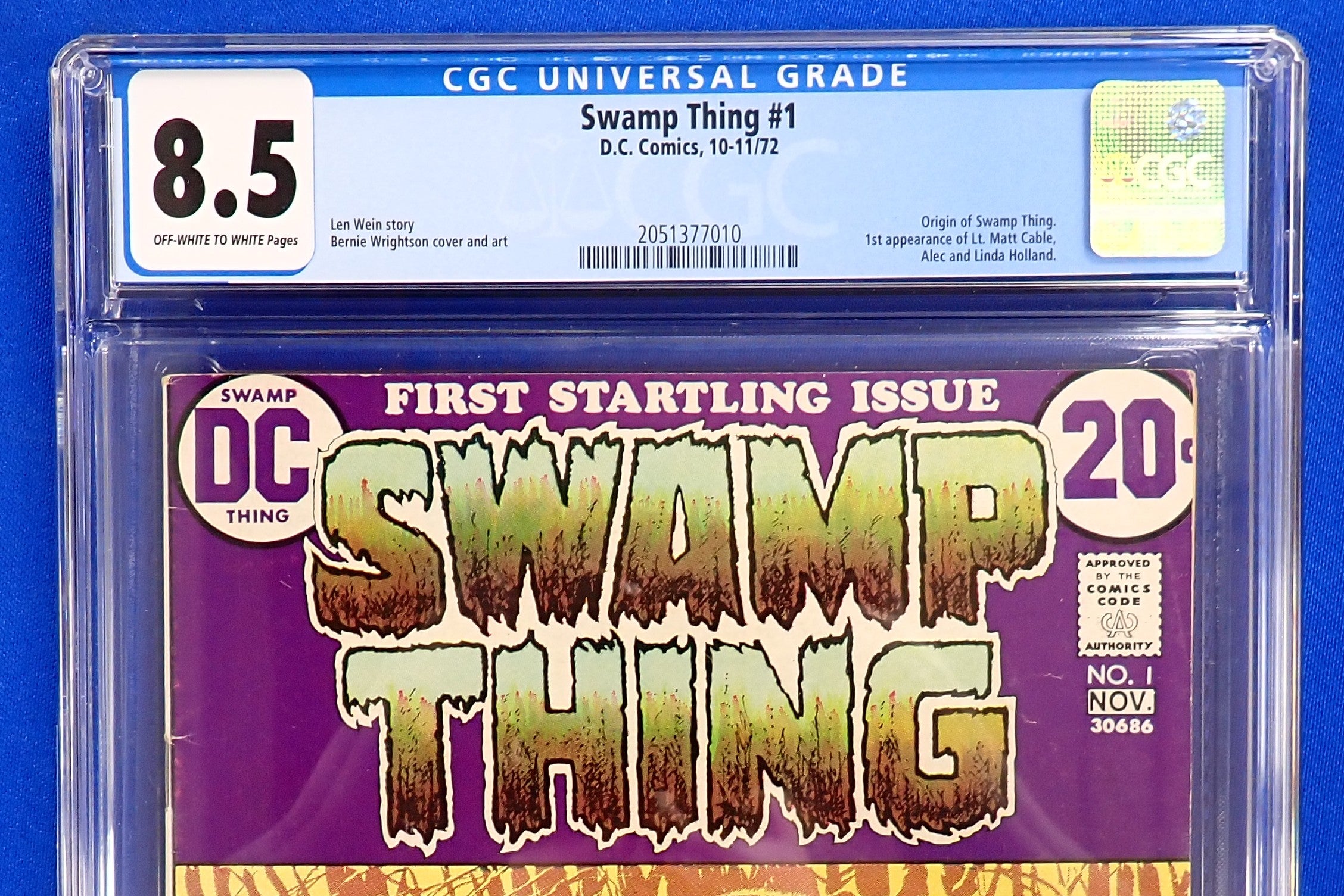 Swamp Thing #1 (1972) - CGC 8.5 - Origin of Swamp Thing