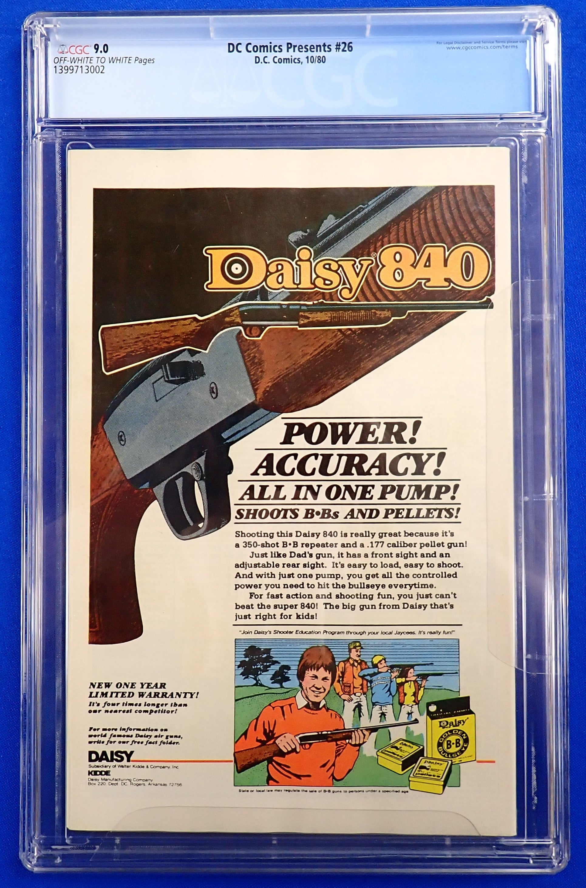 DC Comics Presents #26 (1980) - CGC 9.0 - 1st App. New Teen Titans in Preview