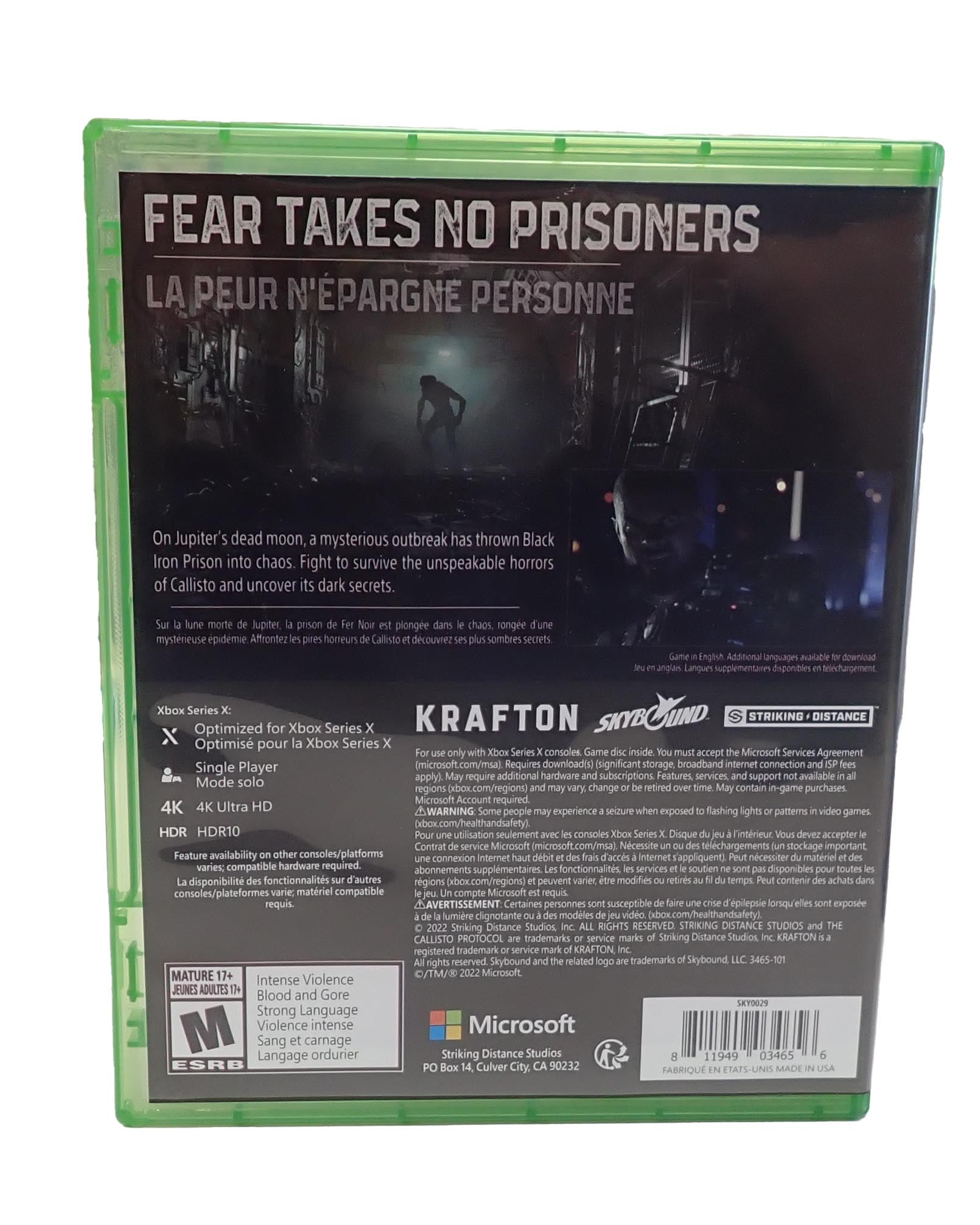 The Callisto Protocol [Day One Edition] - Xbox Series X